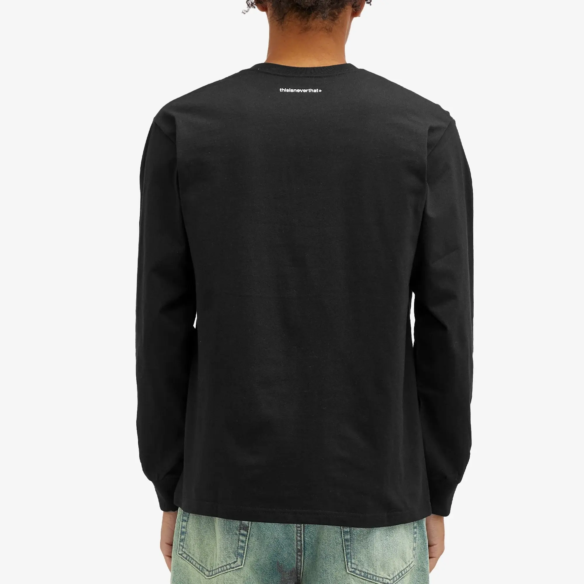 Crocs thisisneverthat Men's T-Logo Long Sleeve T-Shirt Black
