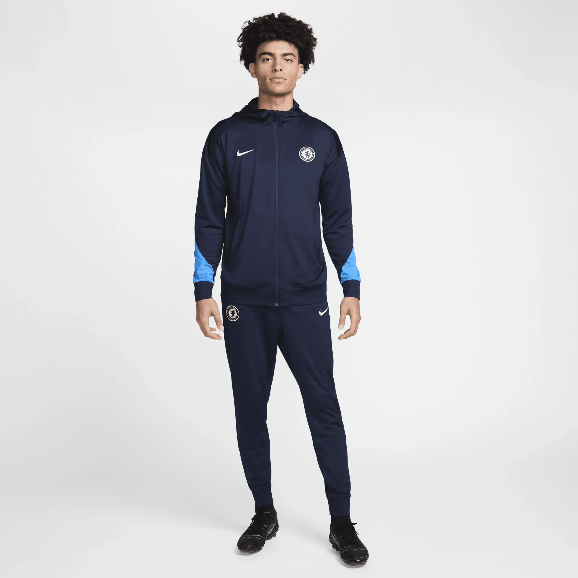 Nike Men's Dri FIT Football Hooded Knit Tracksuit Chelsea F.