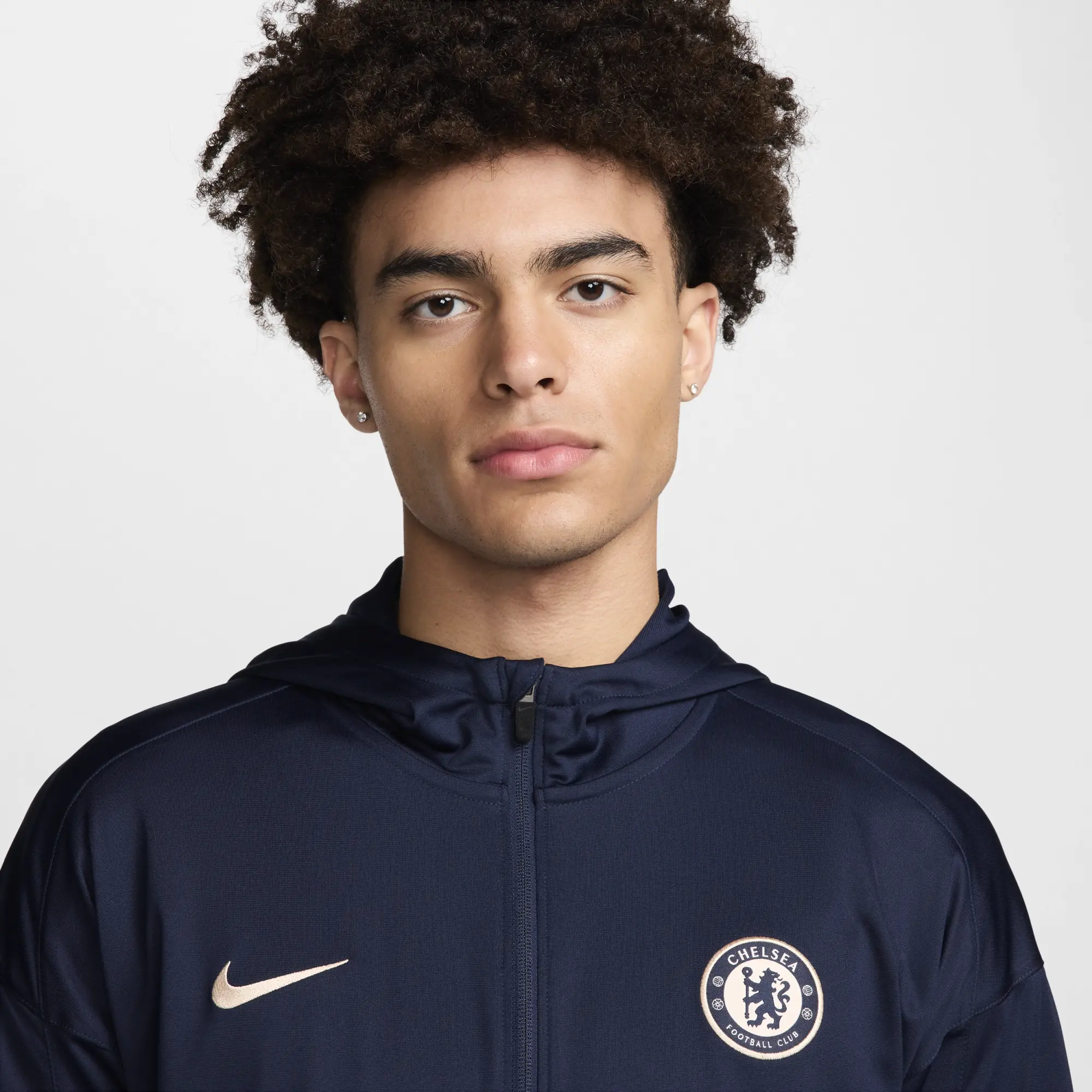 Nike Men's Dri FIT Football Hooded Knit Tracksuit Chelsea F.