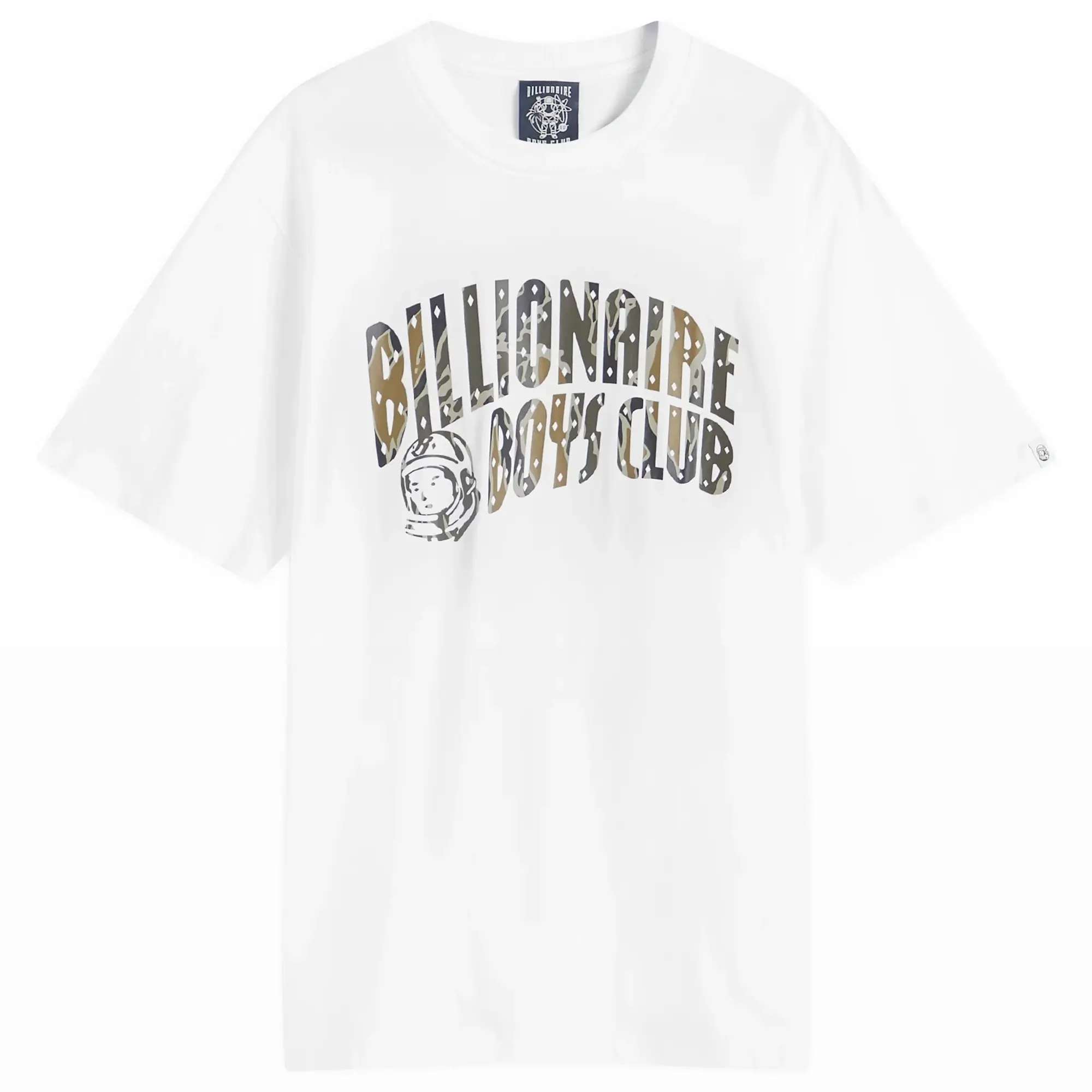 Crocs Billionaire Boys Club Men's Camo Arch Logo T-Shirt White