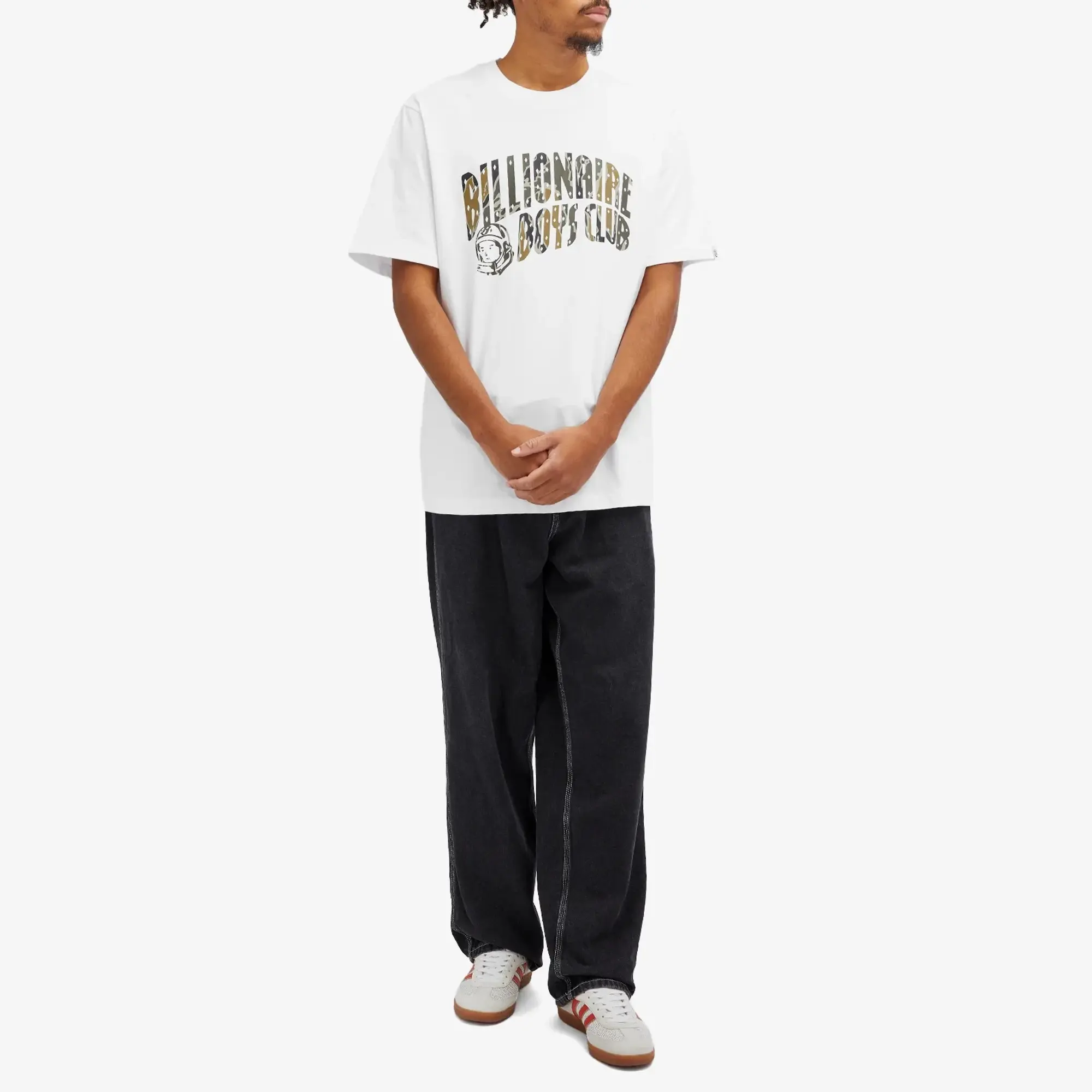Crocs Billionaire Boys Club Men's Camo Arch Logo T-Shirt White
