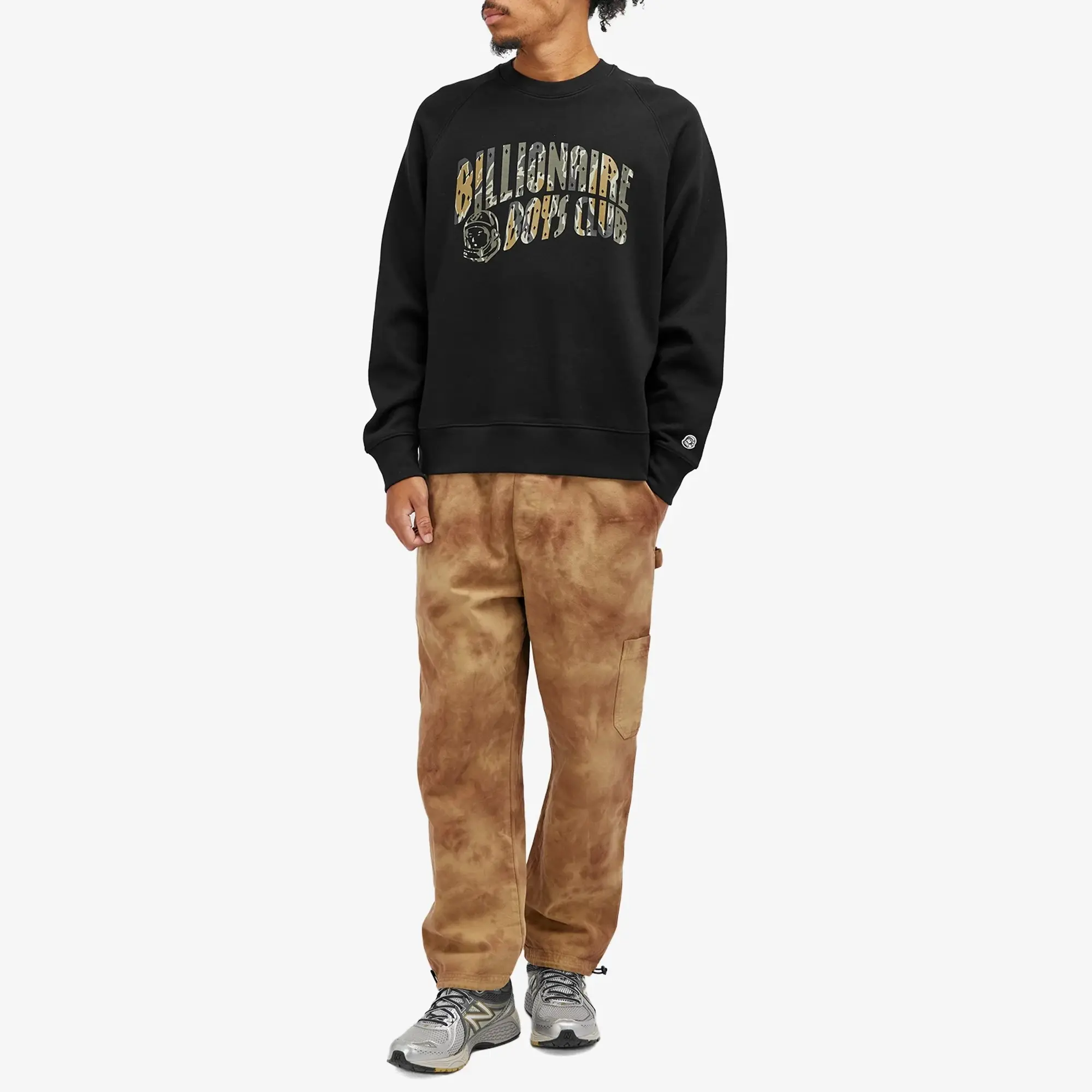 Crocs Billionaire Boys Club Men's Camo Arch Logo Sweatshirt Black