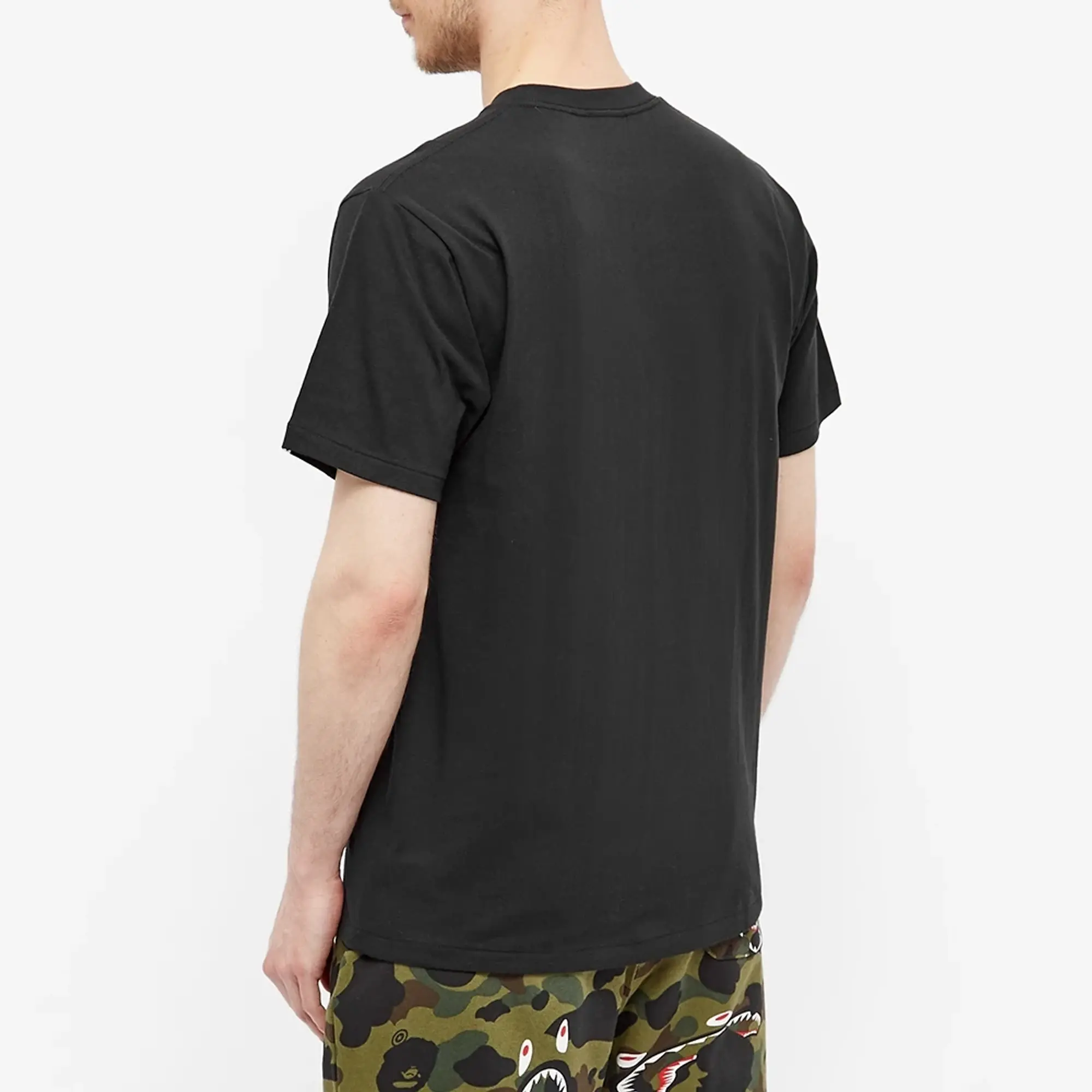 A Bathing Ape Men's ABC Camo College T-Shirt Black/Green
