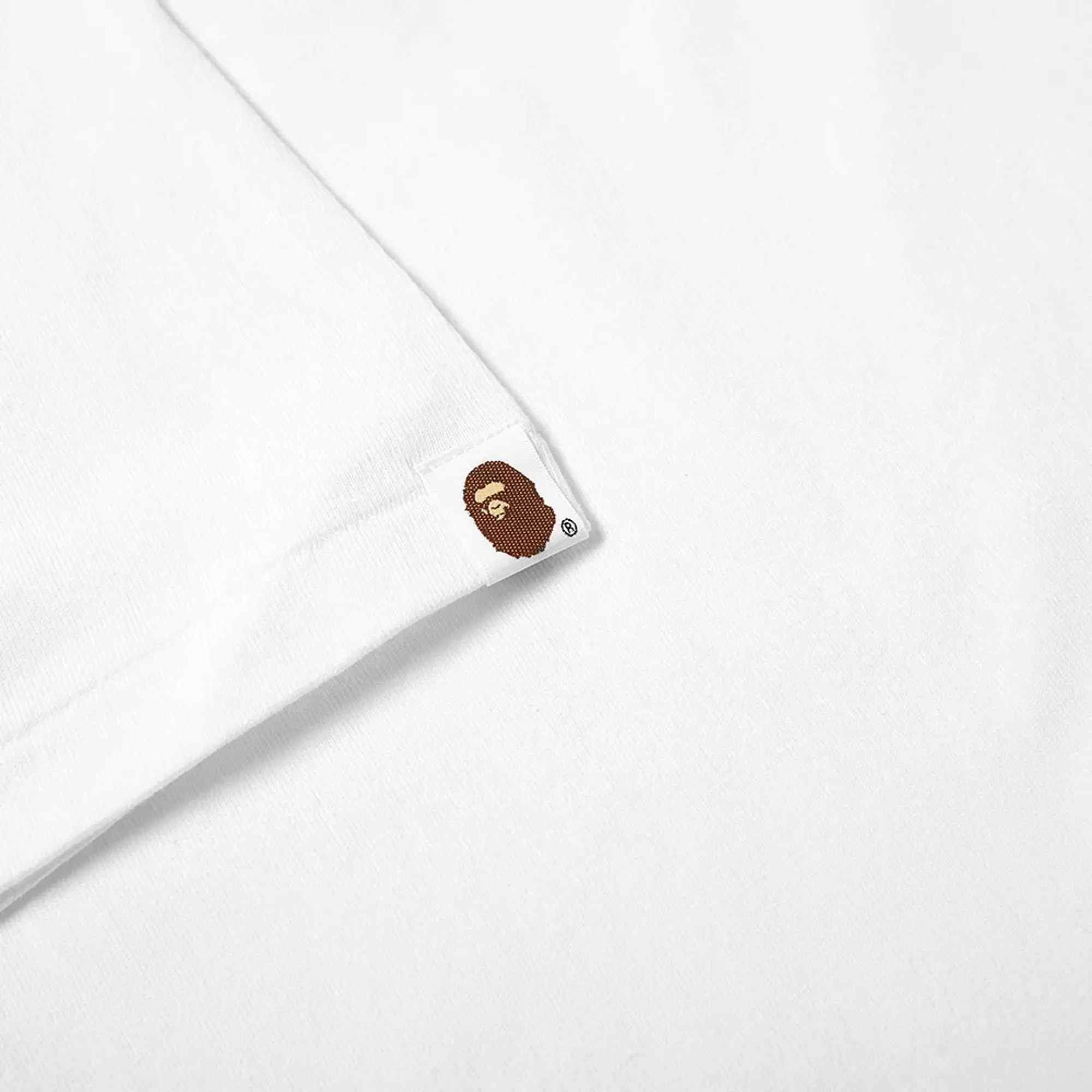 A Bathing Ape Abc Camo College Tee Men Shortsleeves White