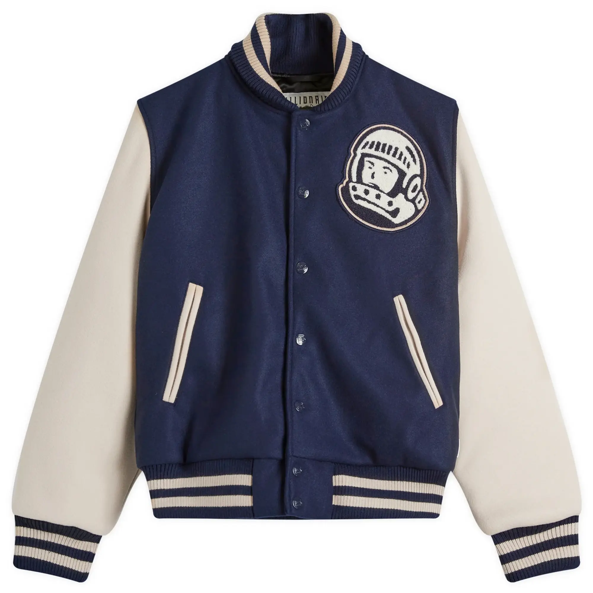 Crocs Billionaire Boys Club Men's Arch Logo Varsity Jacket Blue