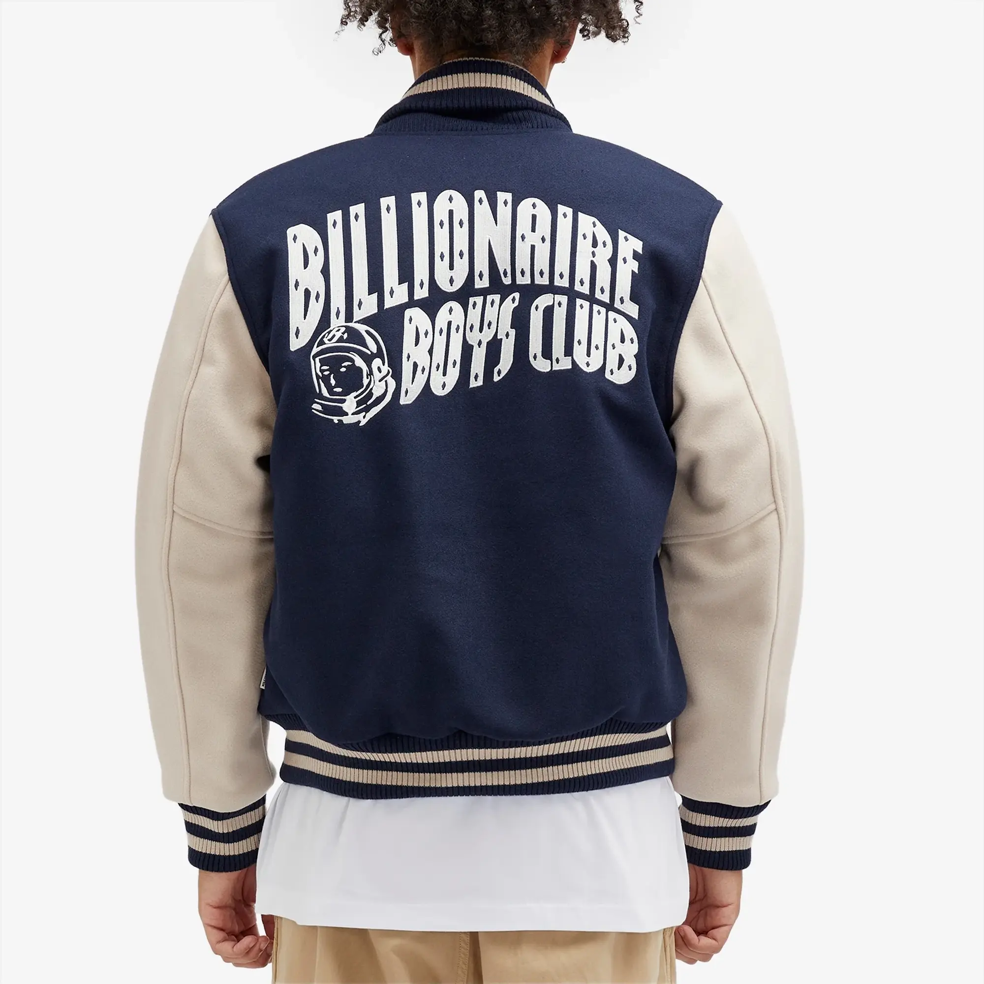 Crocs Billionaire Boys Club Men's Arch Logo Varsity Jacket Blue