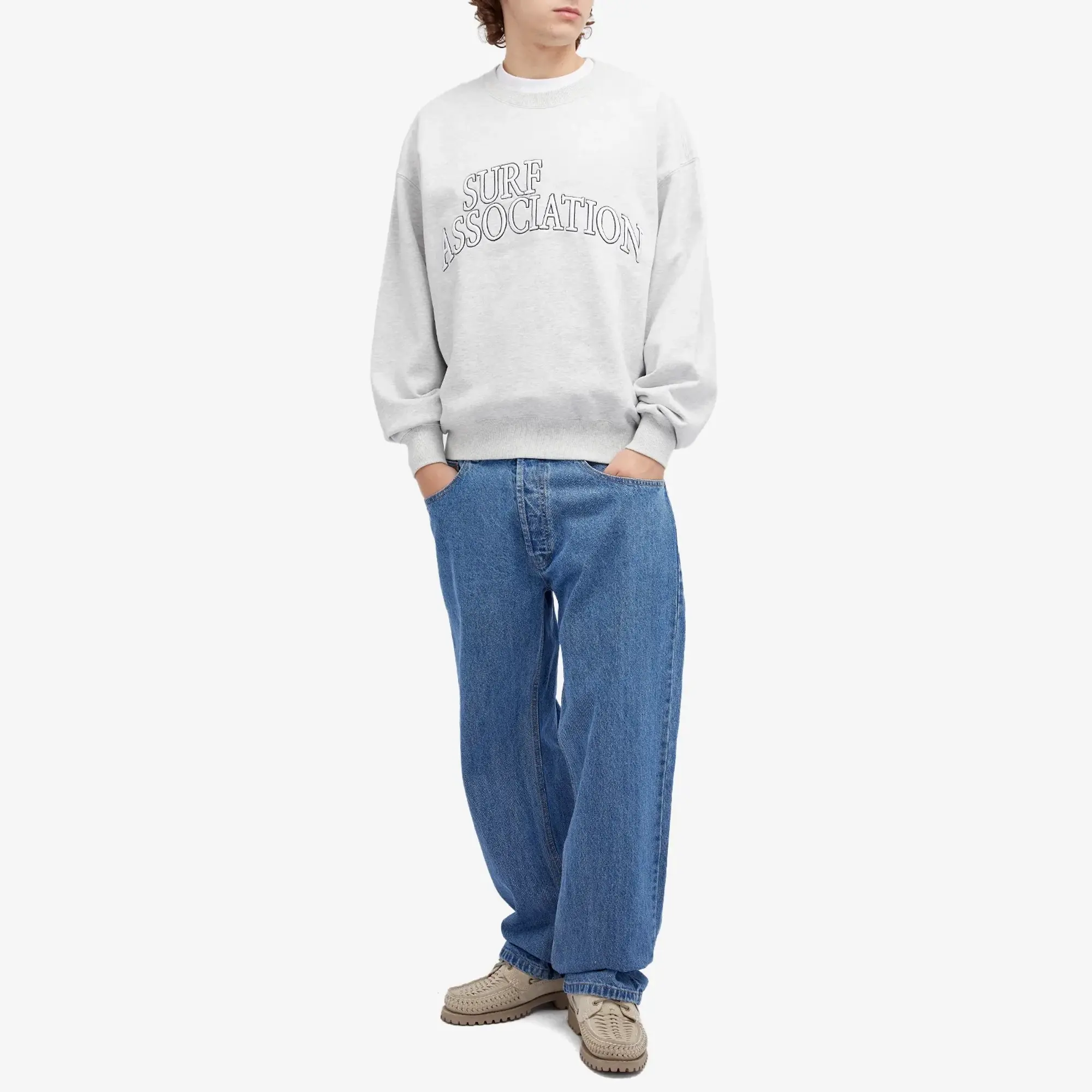 Crocs New Amsterdam Varsity Crew Sweatshirt Grey
