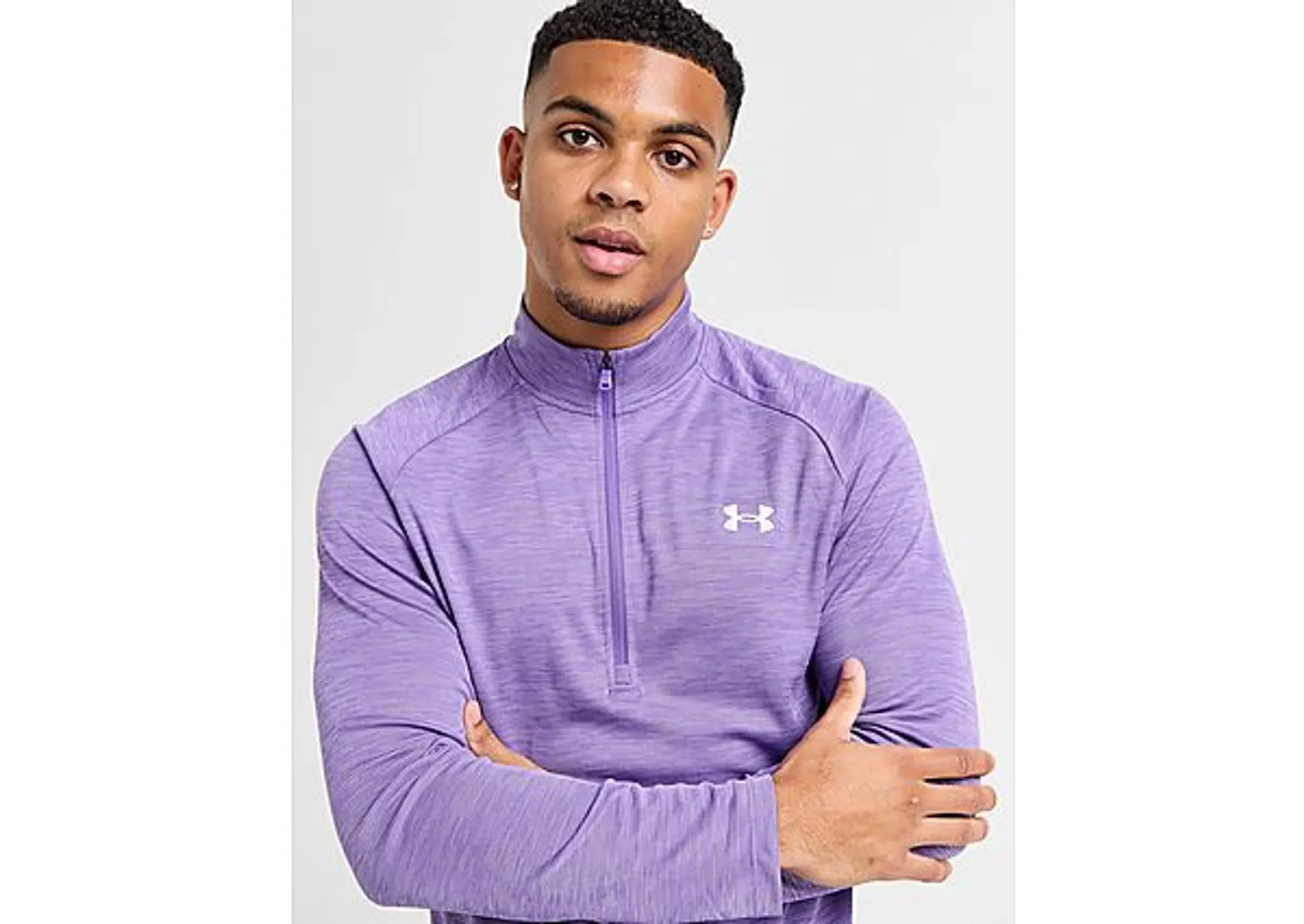 Under Armour Tech Textured 1/4 Zip Top - Purple - Mens | 1382797