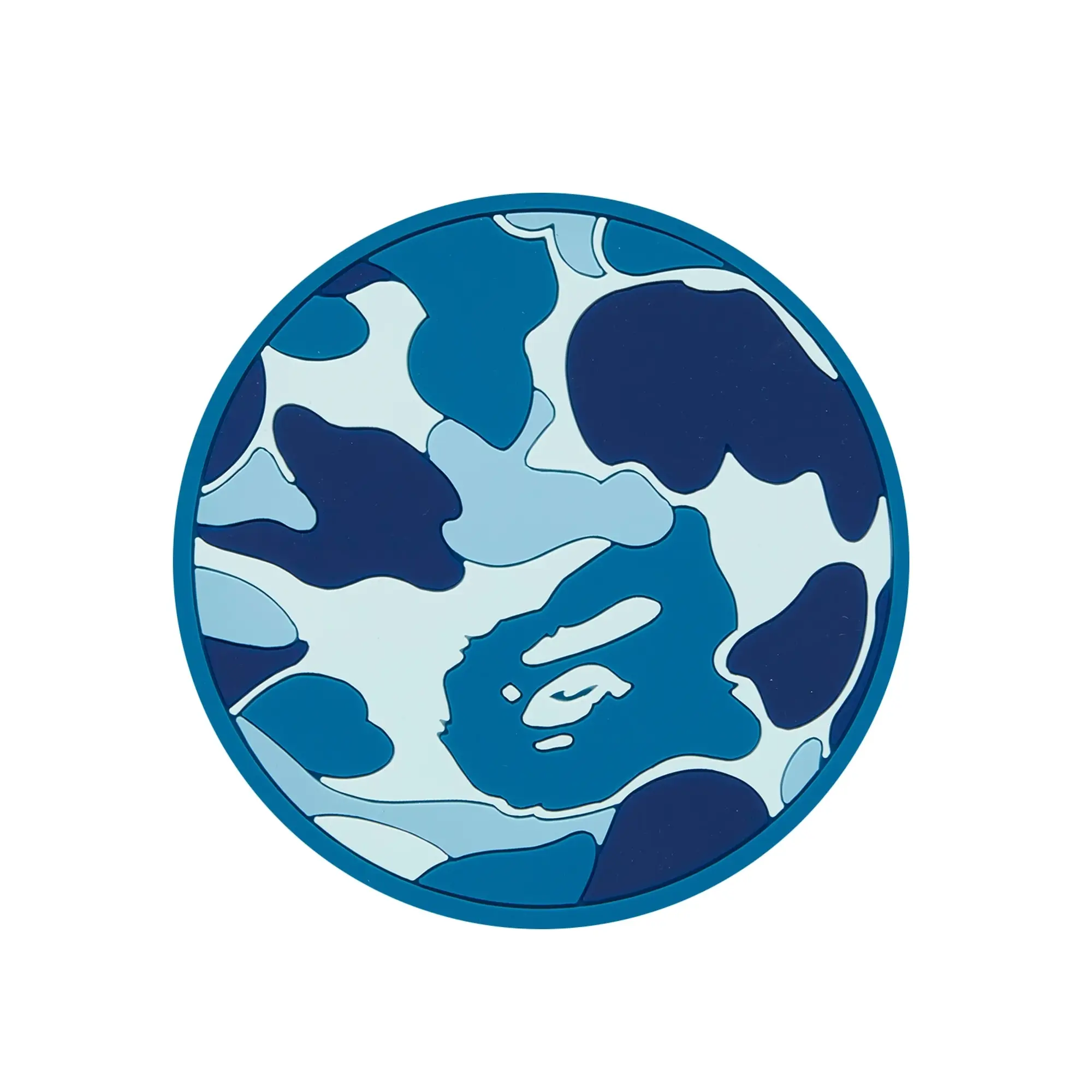 A Bathing Ape Men's ABC Camo Rubber Coaster Blue