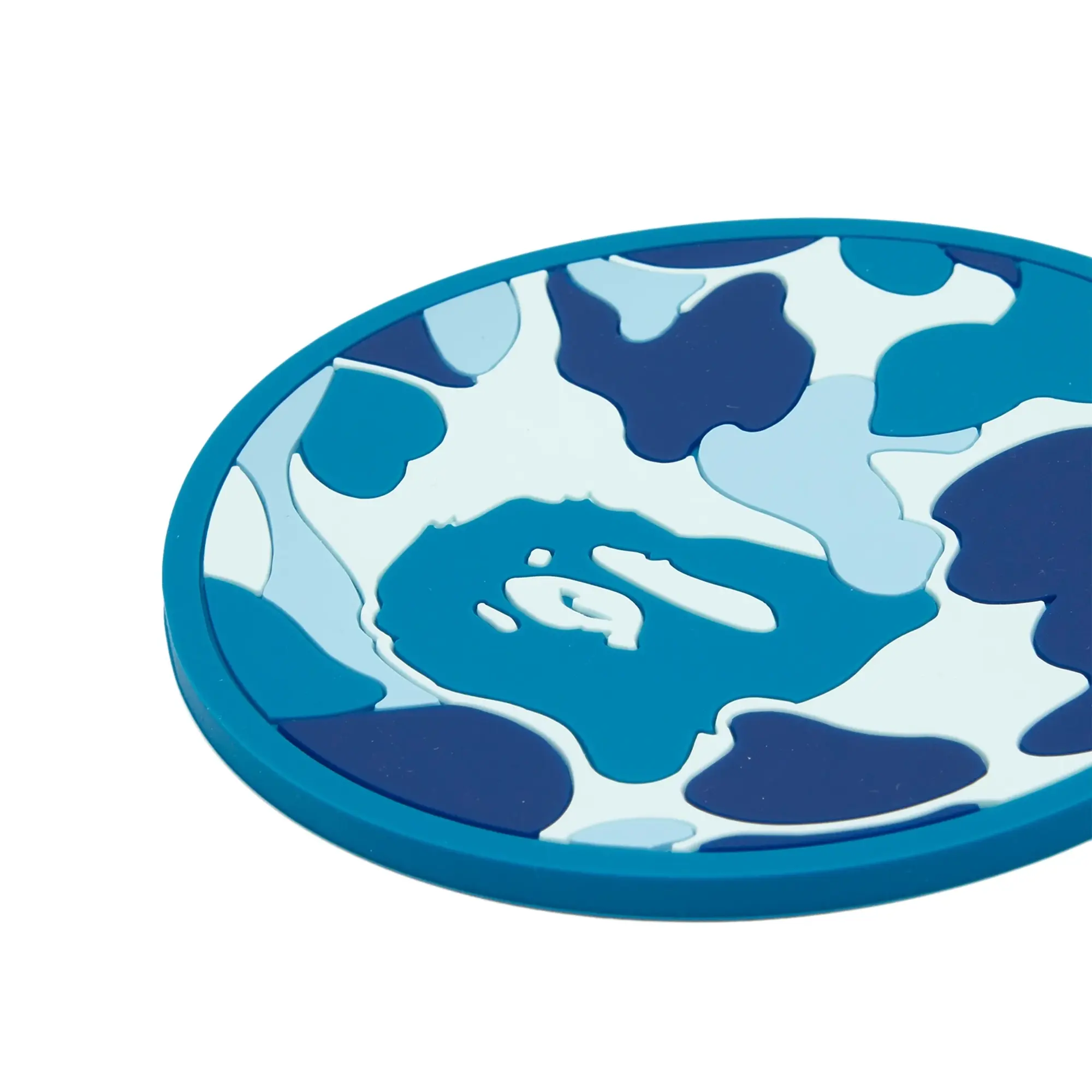 A Bathing Ape Men's ABC Camo Rubber Coaster Blue