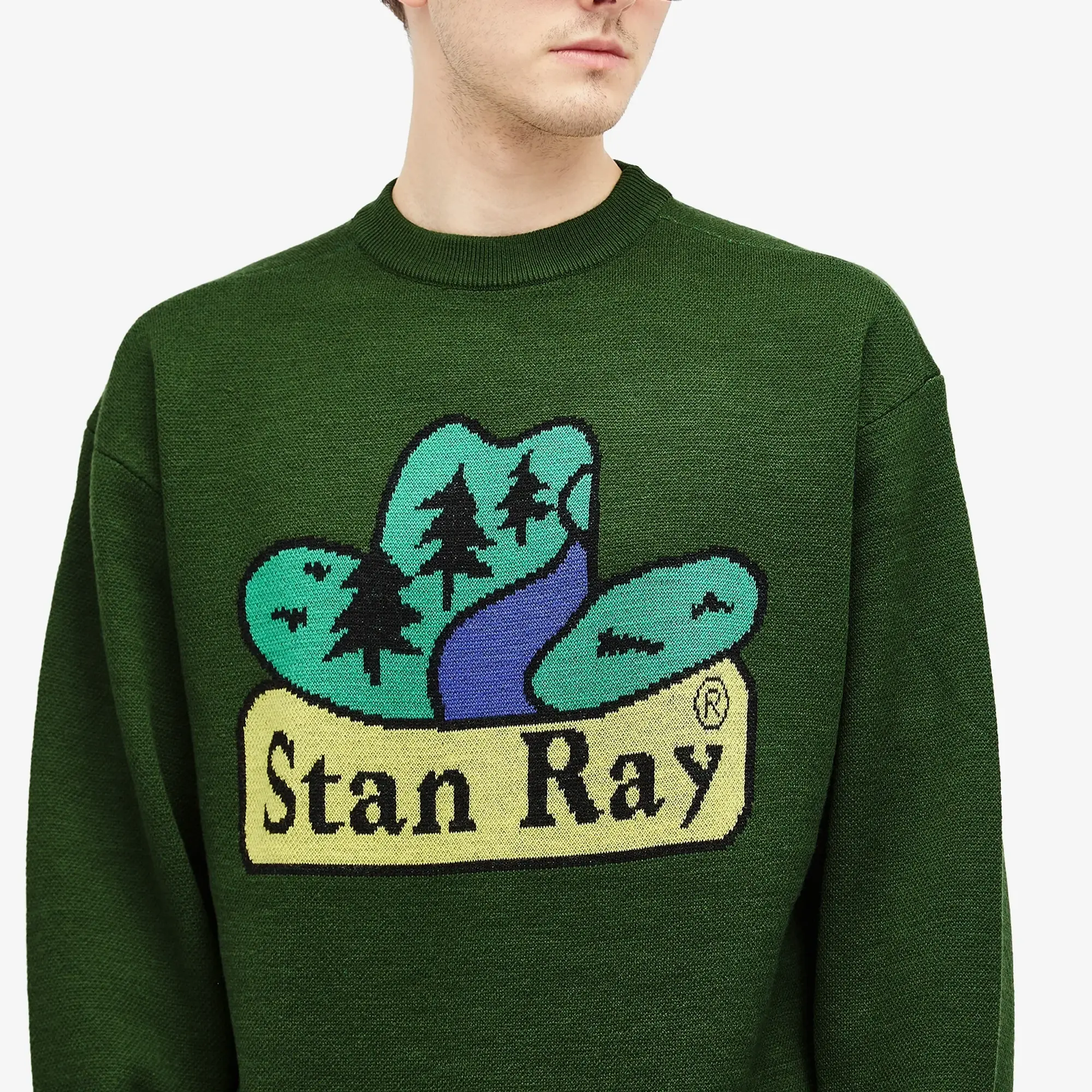 Crocs Stan Ray Men's Crew Knit Sweatshirt Tejas Stack