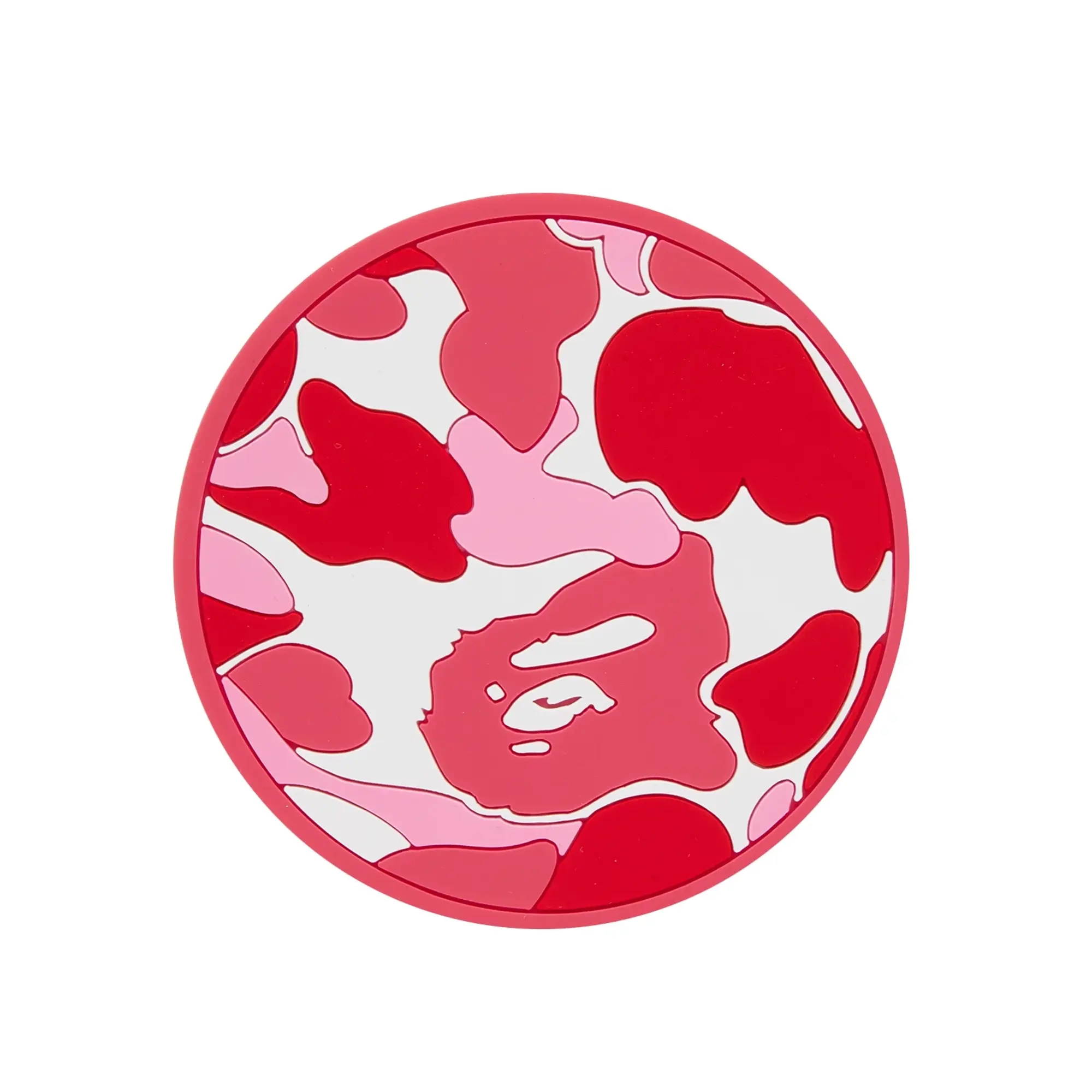 A Bathing Ape Men's ABC Camo Rubber Coaster Pink