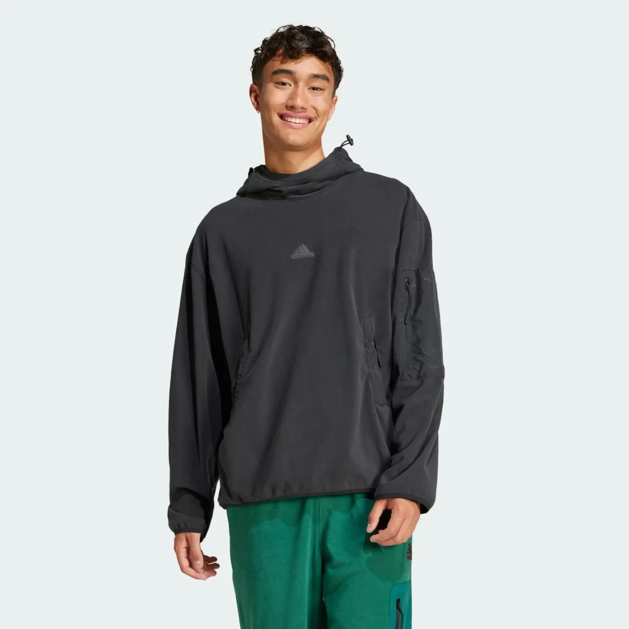 adidas Men City Escape Polar Fleece Hoodie