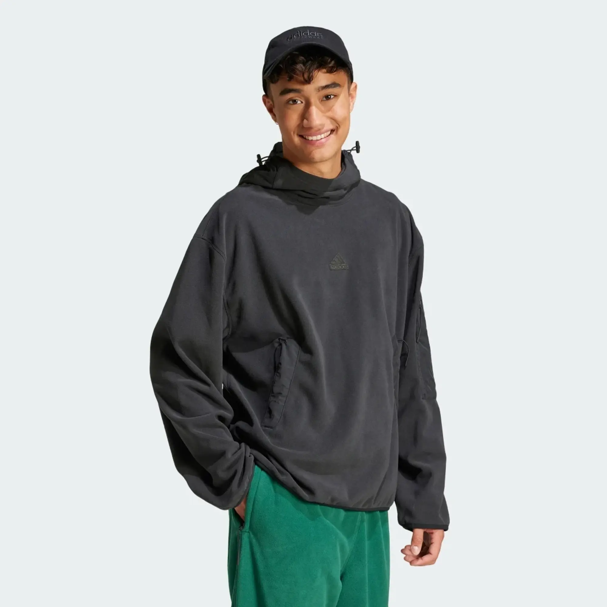 adidas Men City Escape Polar Fleece Hoodie