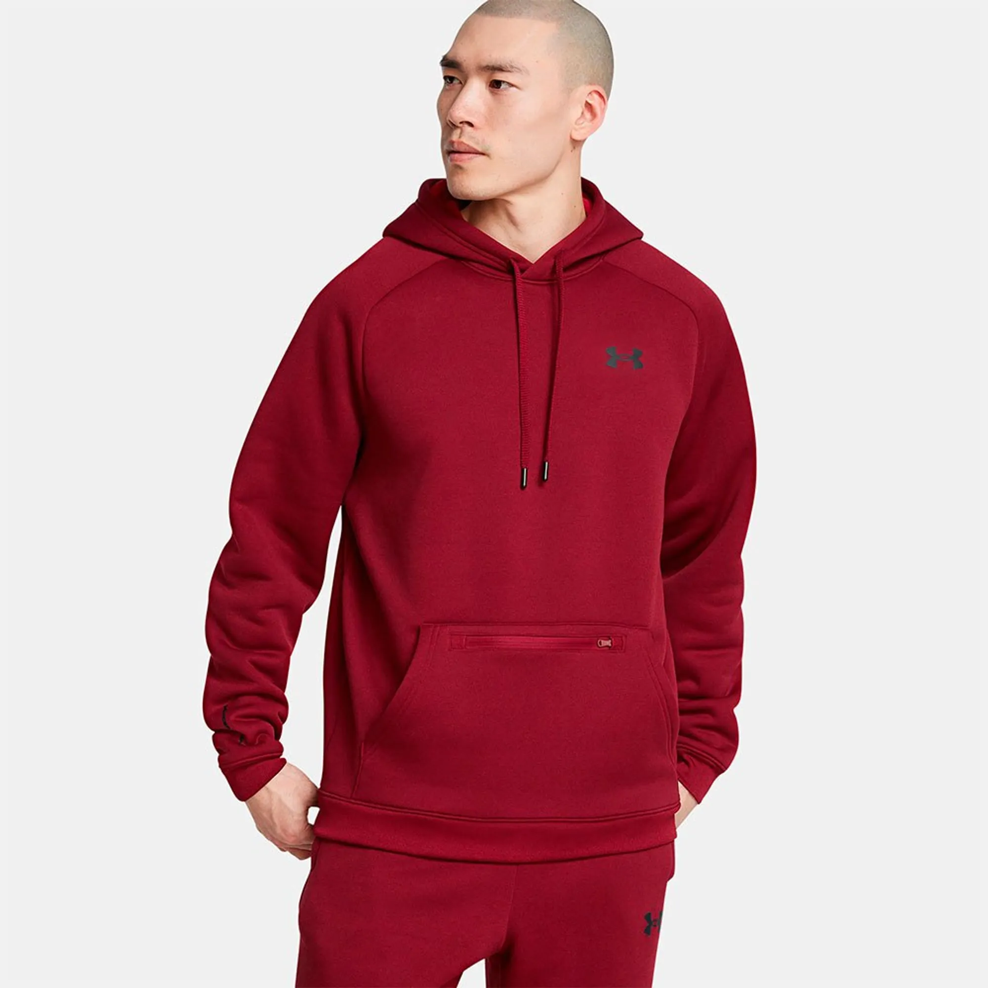 Under Armour Men's Armour Fleece® Pro Kanga Hoodie Cardinal / Black S
