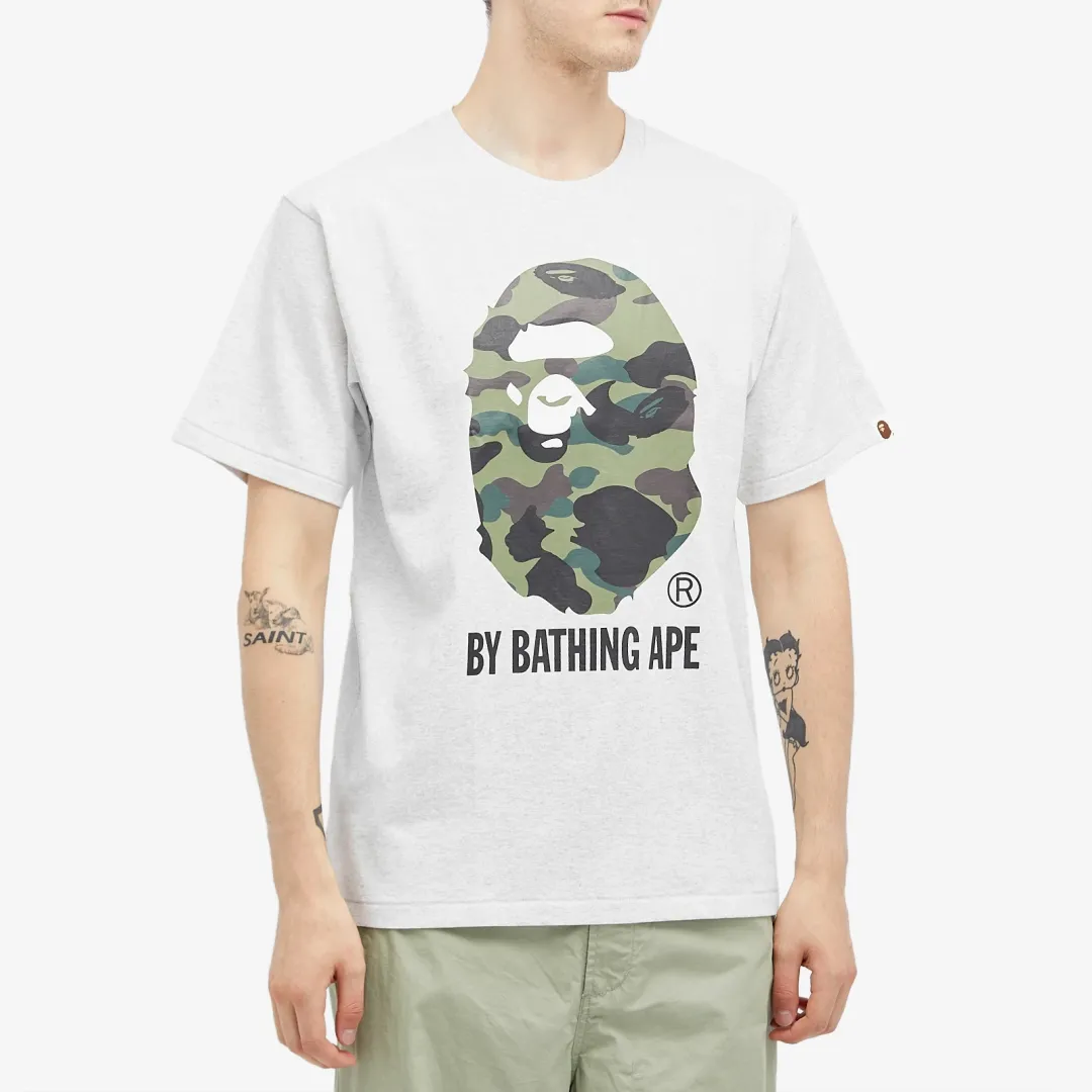 A Bathing Ape Men's 1st Camo Bape Sta T-Shirt Grey/Green