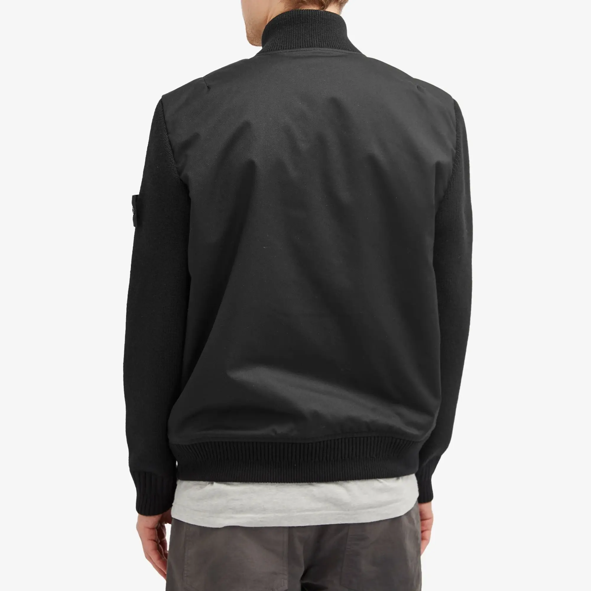Stone Island Men's Ghost Twill Wool-TC Jacket Black