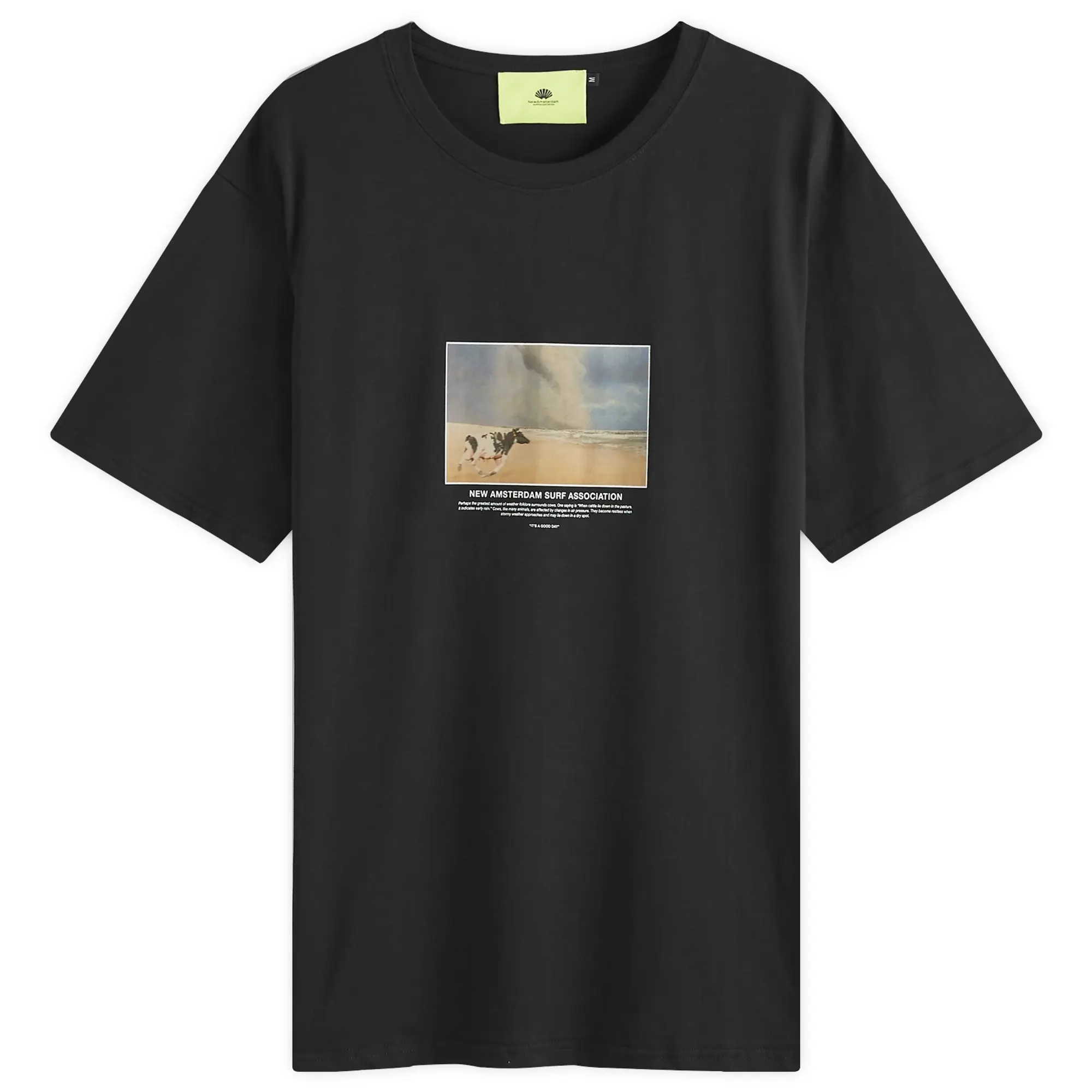 New Amsterdam Surf Association New Amsterdam Cow T-Shirt Black