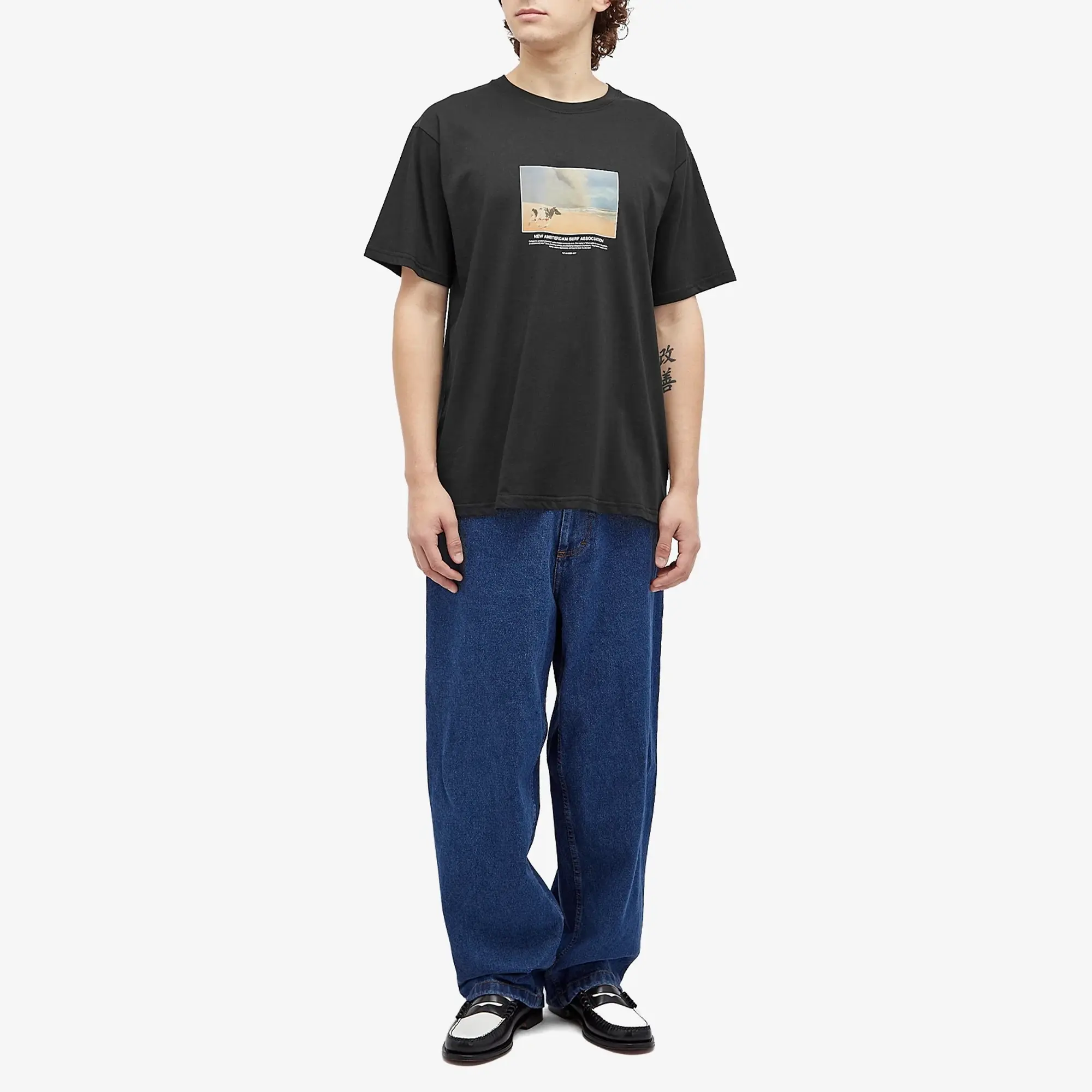 New Amsterdam Surf Association New Amsterdam Cow T-Shirt Black