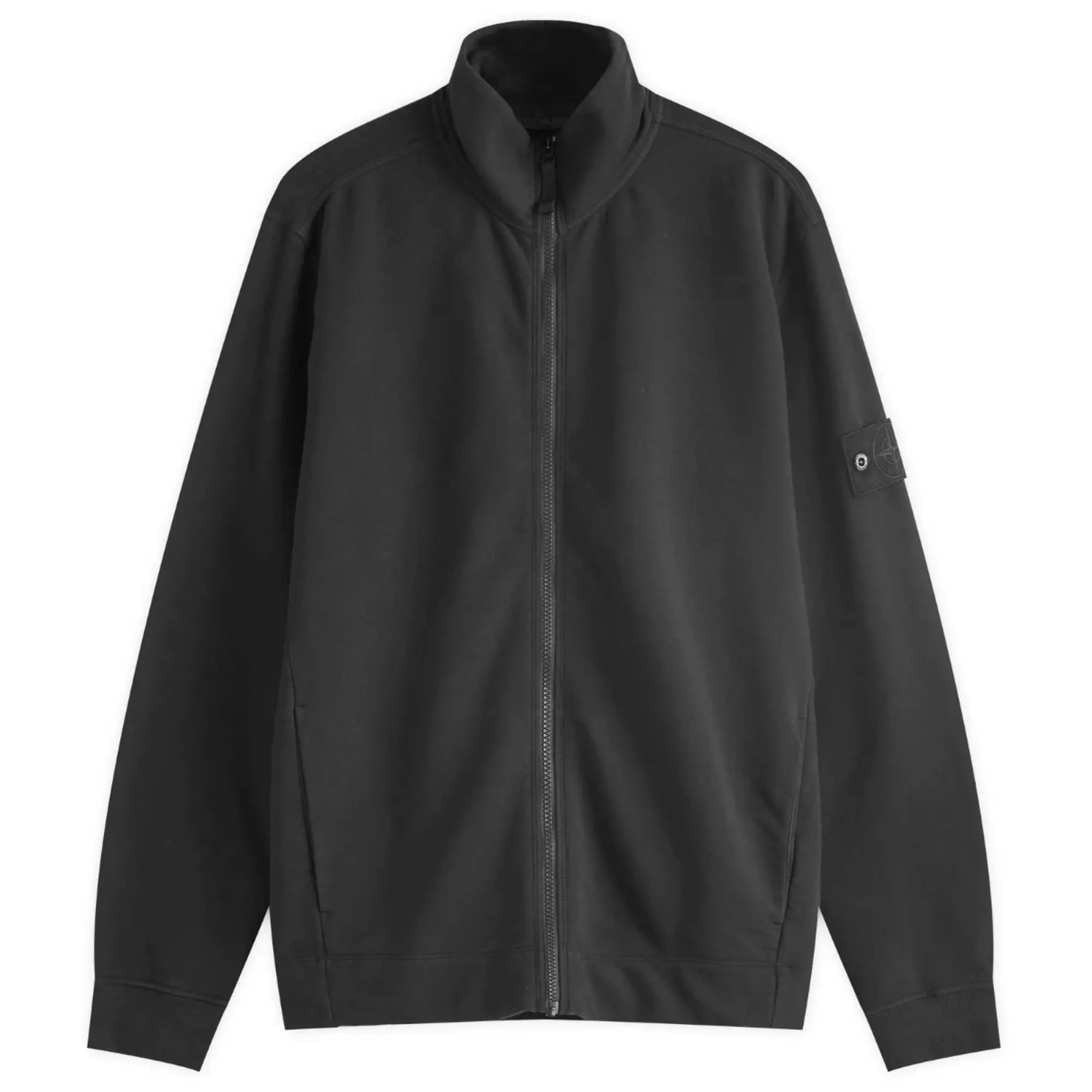 Stone Island Men's Ghost Zip Through Sweatshirt Black | 8115628F7