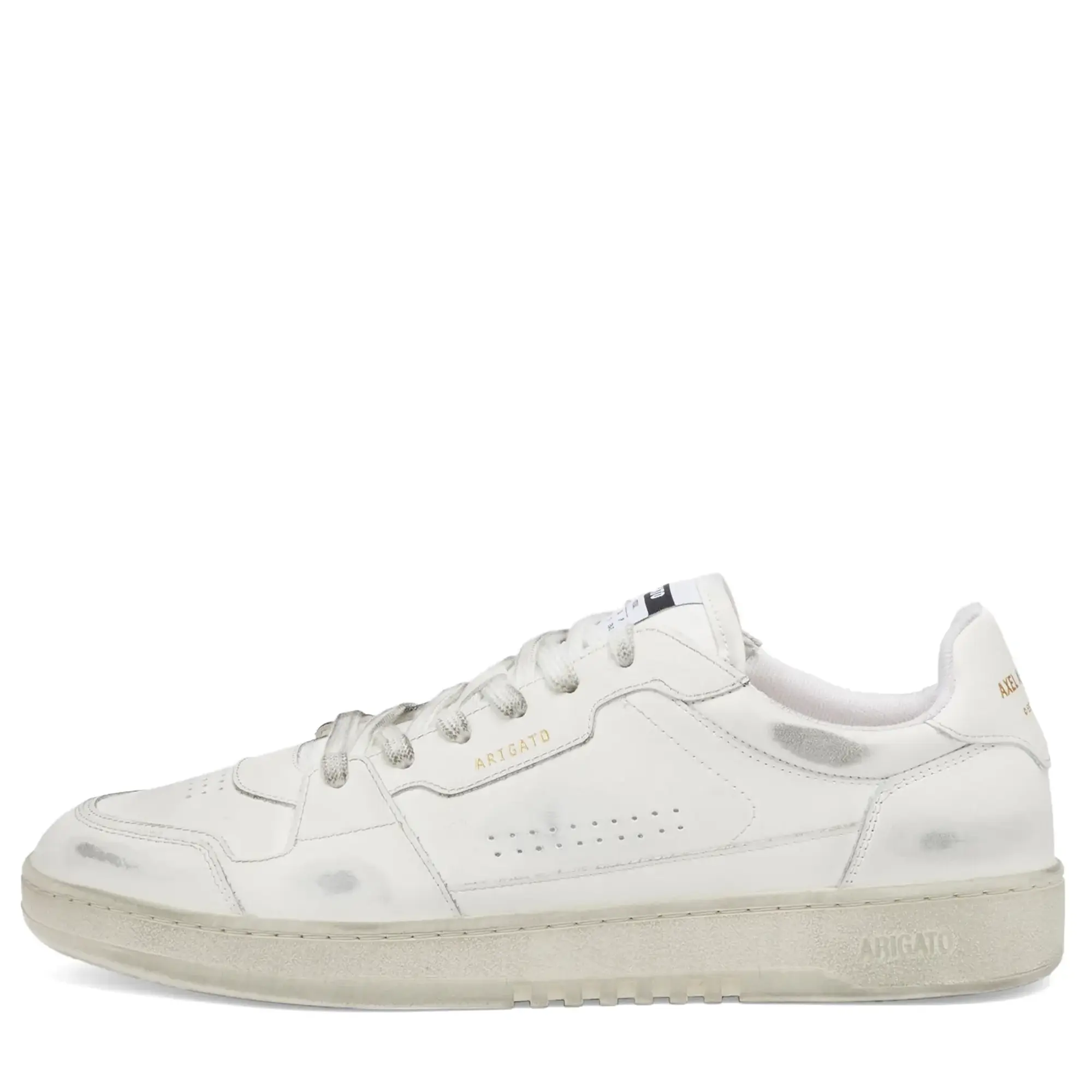 Axel Arigato Men's Dice Lo Distressed Sneaker White/Off White