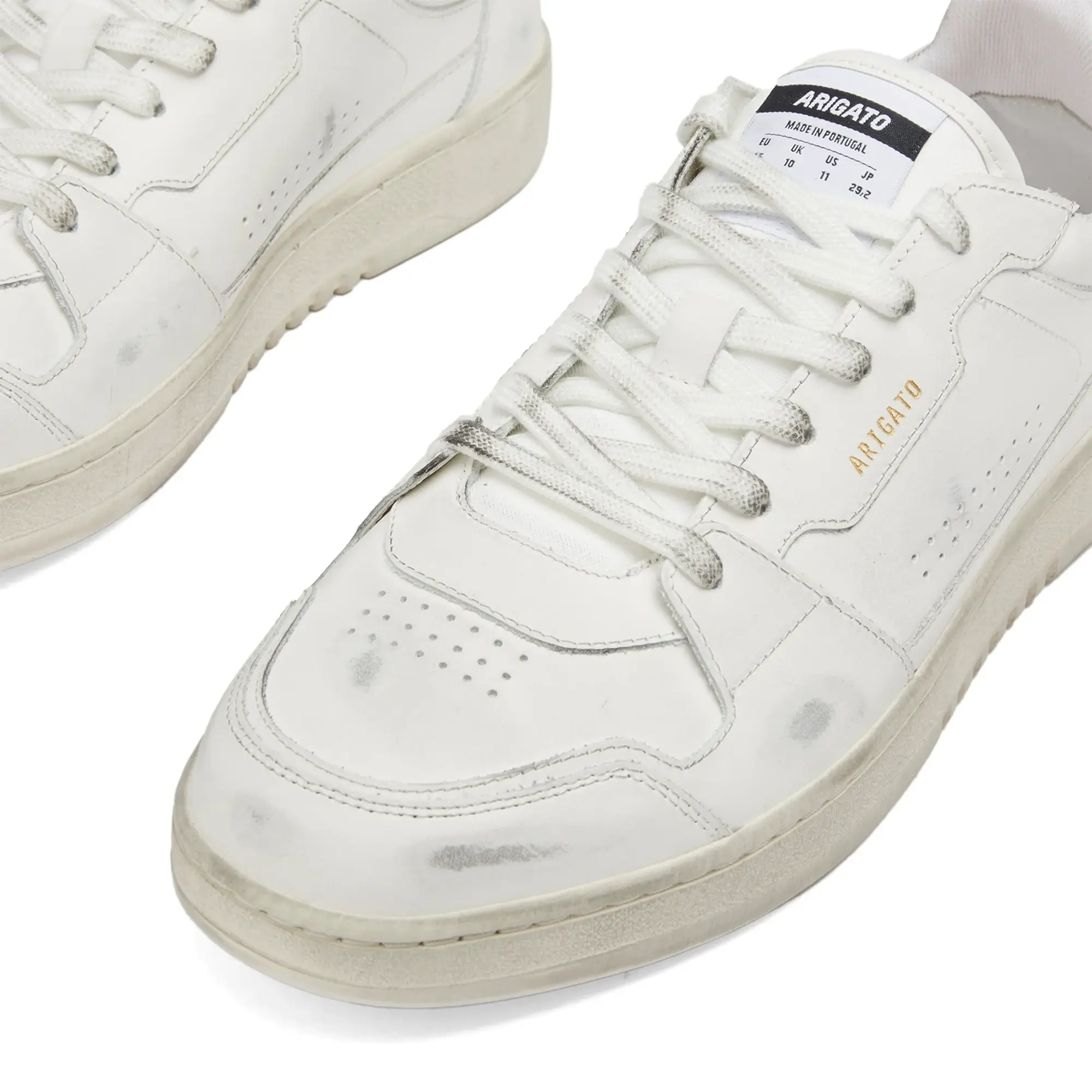 Axel Arigato Men's Dice Lo Distressed Sneaker White/Off White
