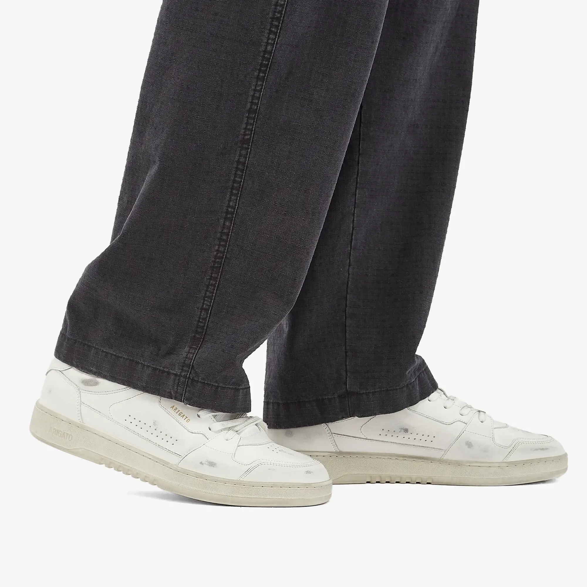 Axel Arigato Men's Dice Lo Distressed Sneaker White/Off White
