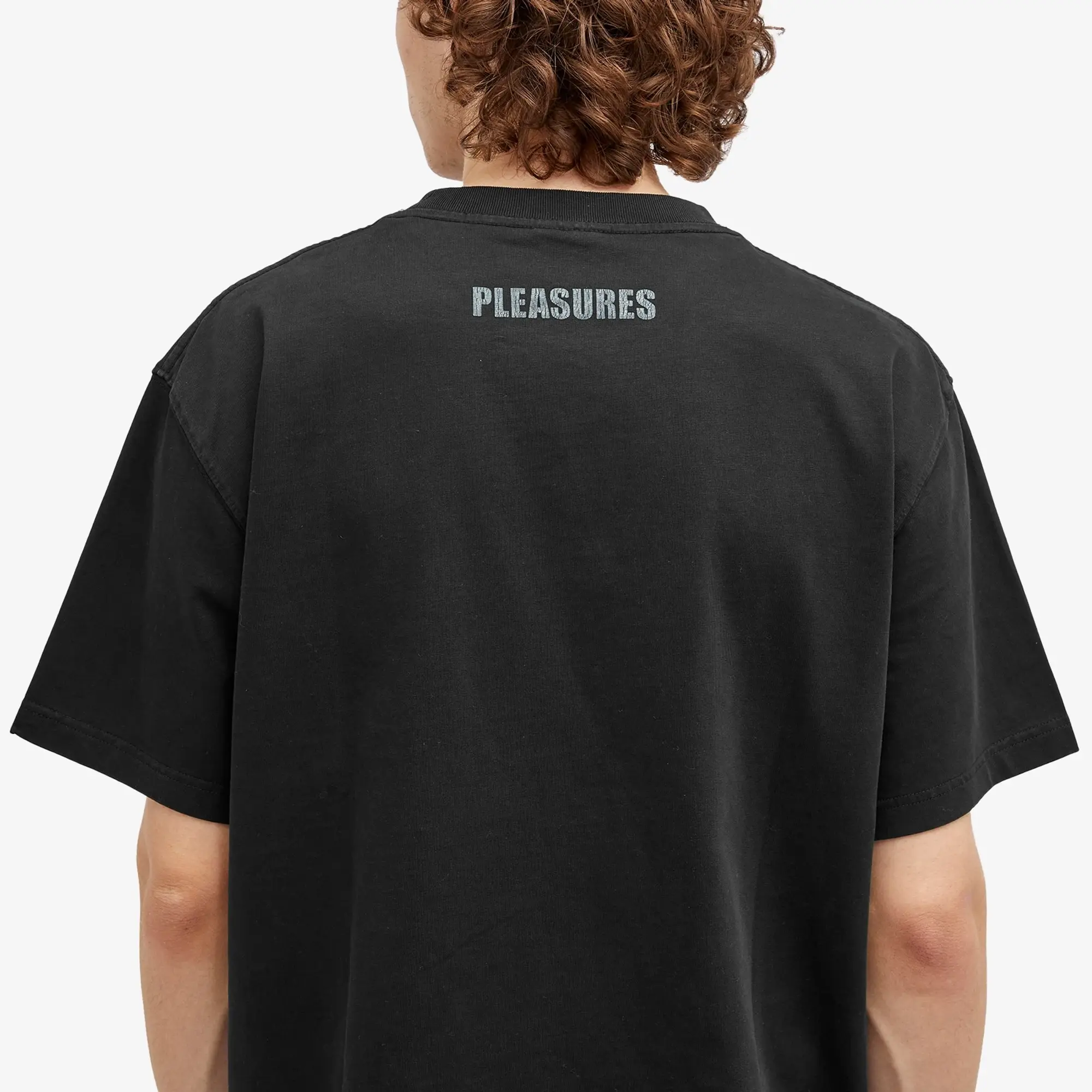 Pleasures Men's Box Logo Heavyweight T-Shirt Black