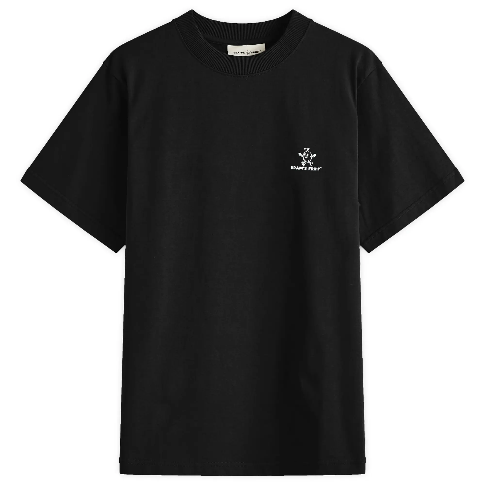 Bram's Fruit Men's Outline Lemon T-Shirt Black