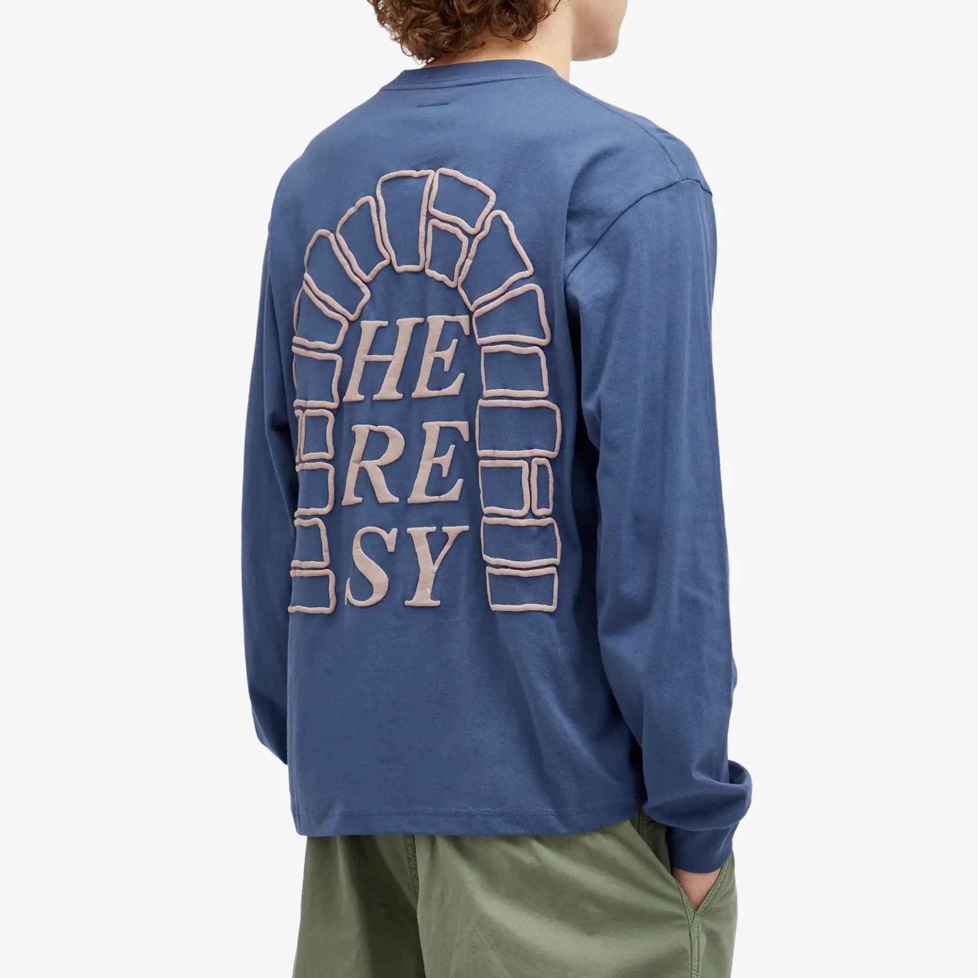 Heresy Men's Arch Logo Long Sleeve T-Shirt Navy