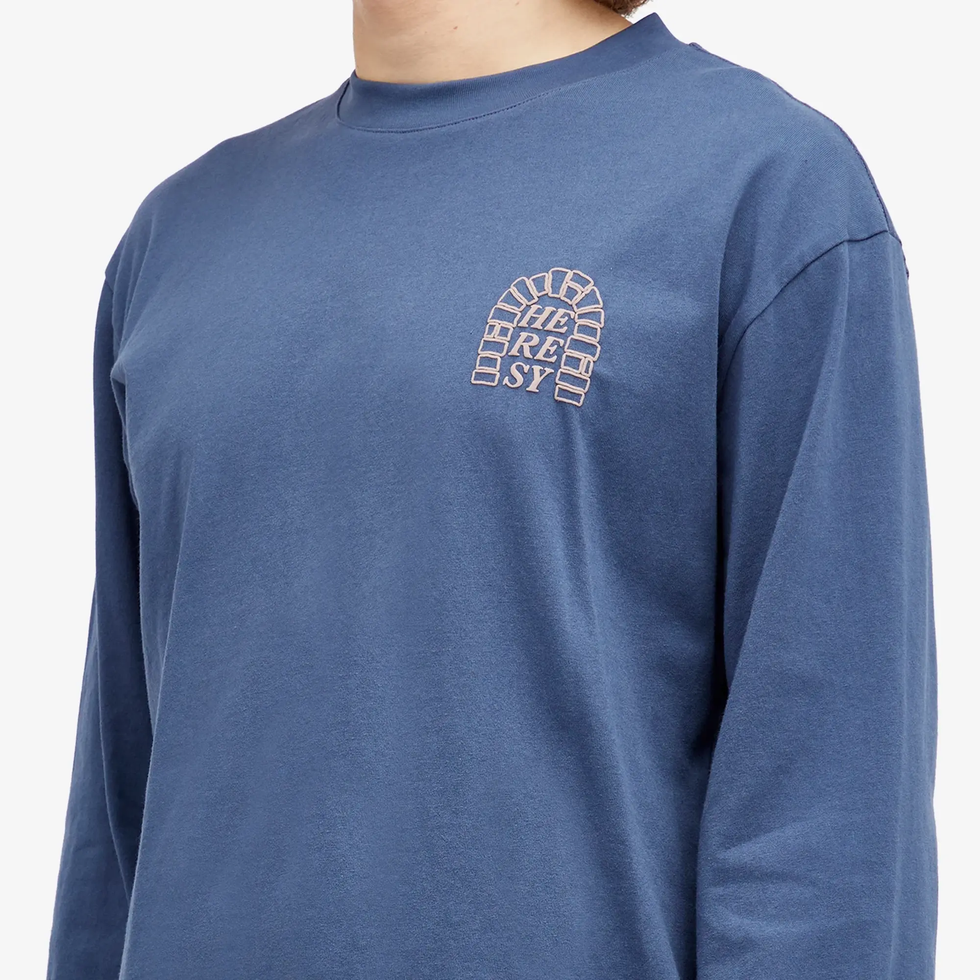 Heresy Men's Arch Logo Long Sleeve T-Shirt Navy