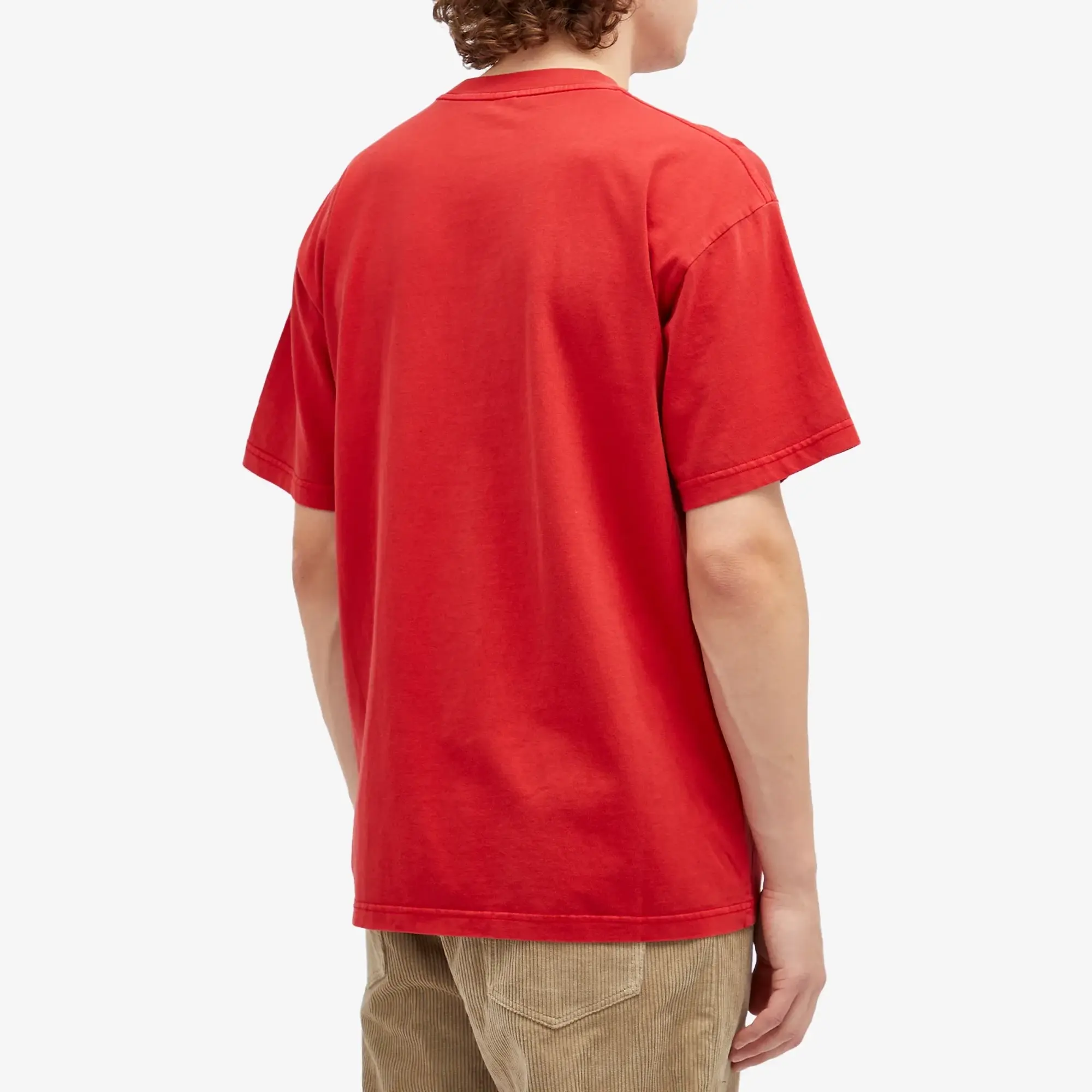 Patta Basic Washed Pocket T-Shirt Men Shortsleeves Red