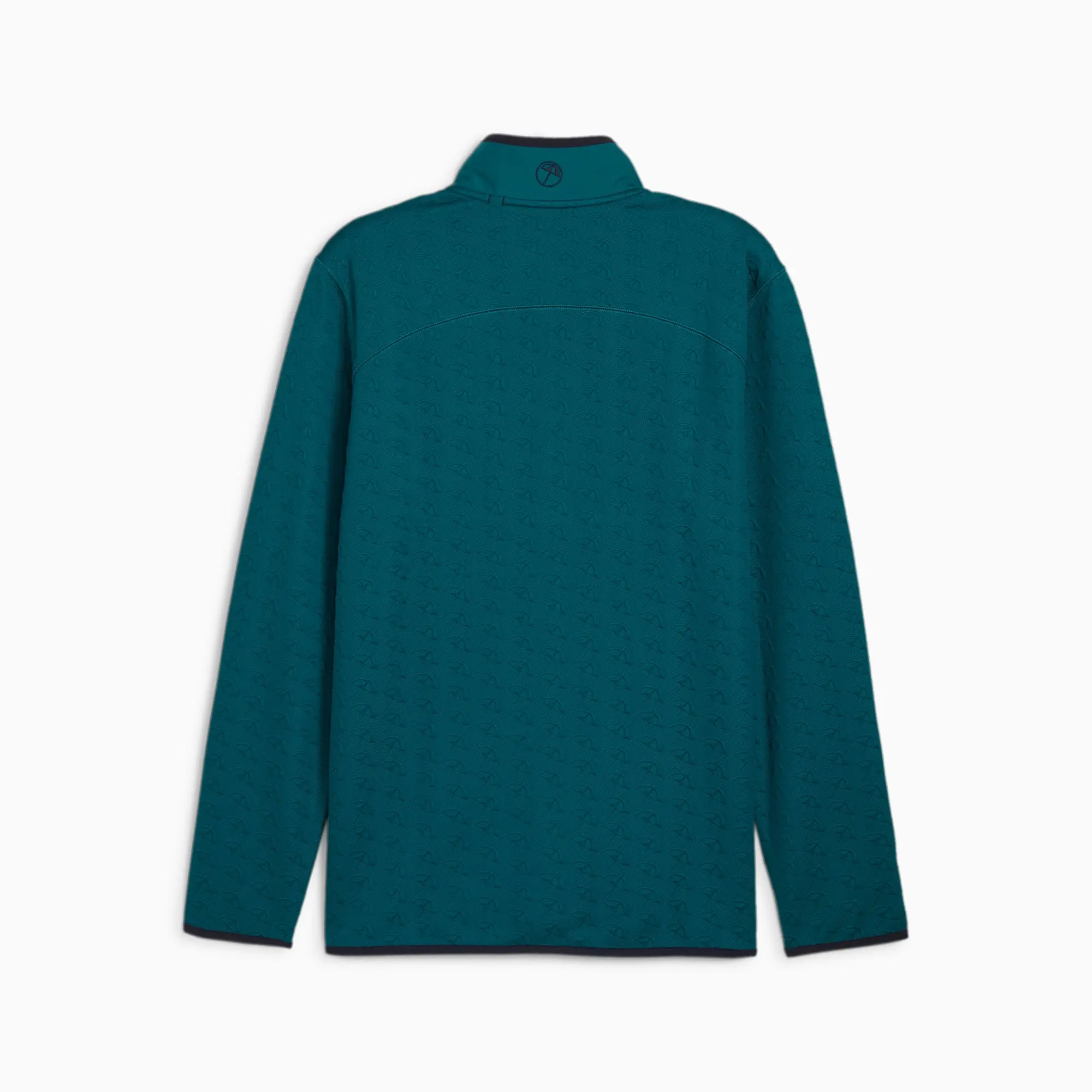 PUMA x Arnold Palmer Jacquard Quarter-Zip Top Shirt Men, Cold Green
