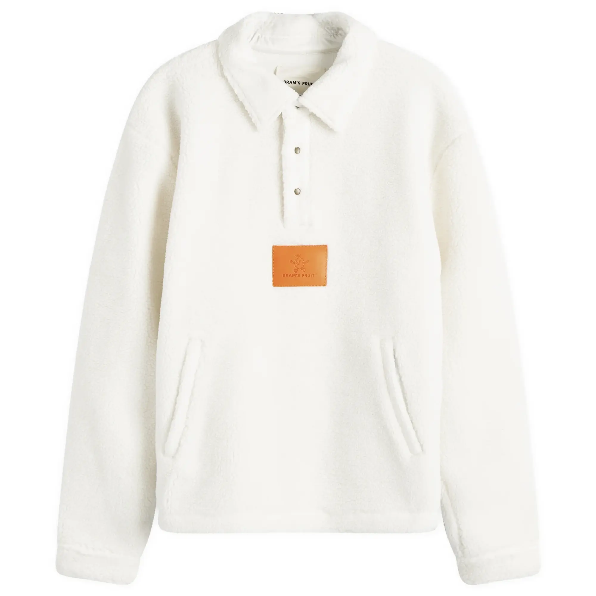 Bram's Fruit Men's Pullover Fleece Sweatshirt White