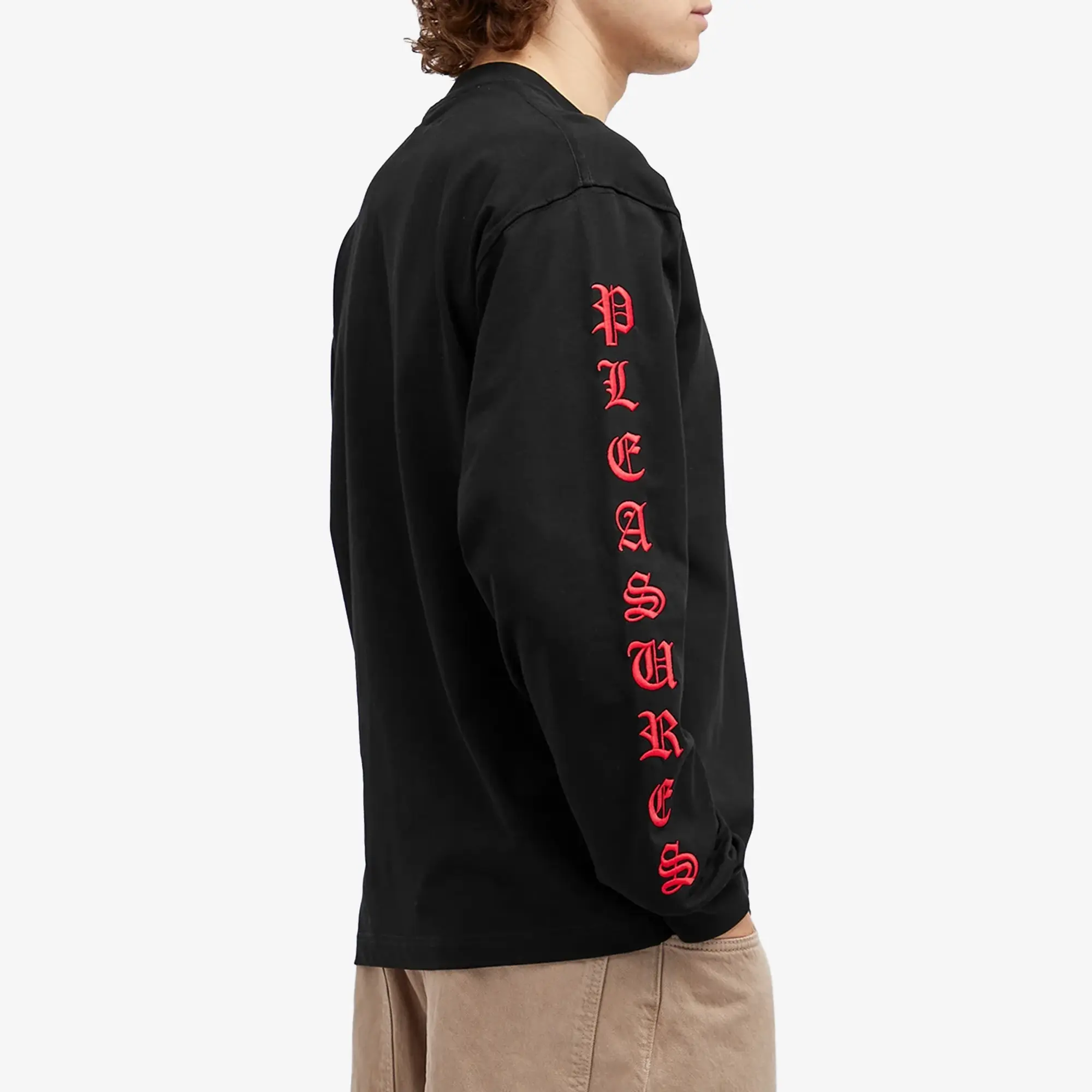 Pleasures Men's OE Heavyweight Long Sleeve T-Shirt Black
