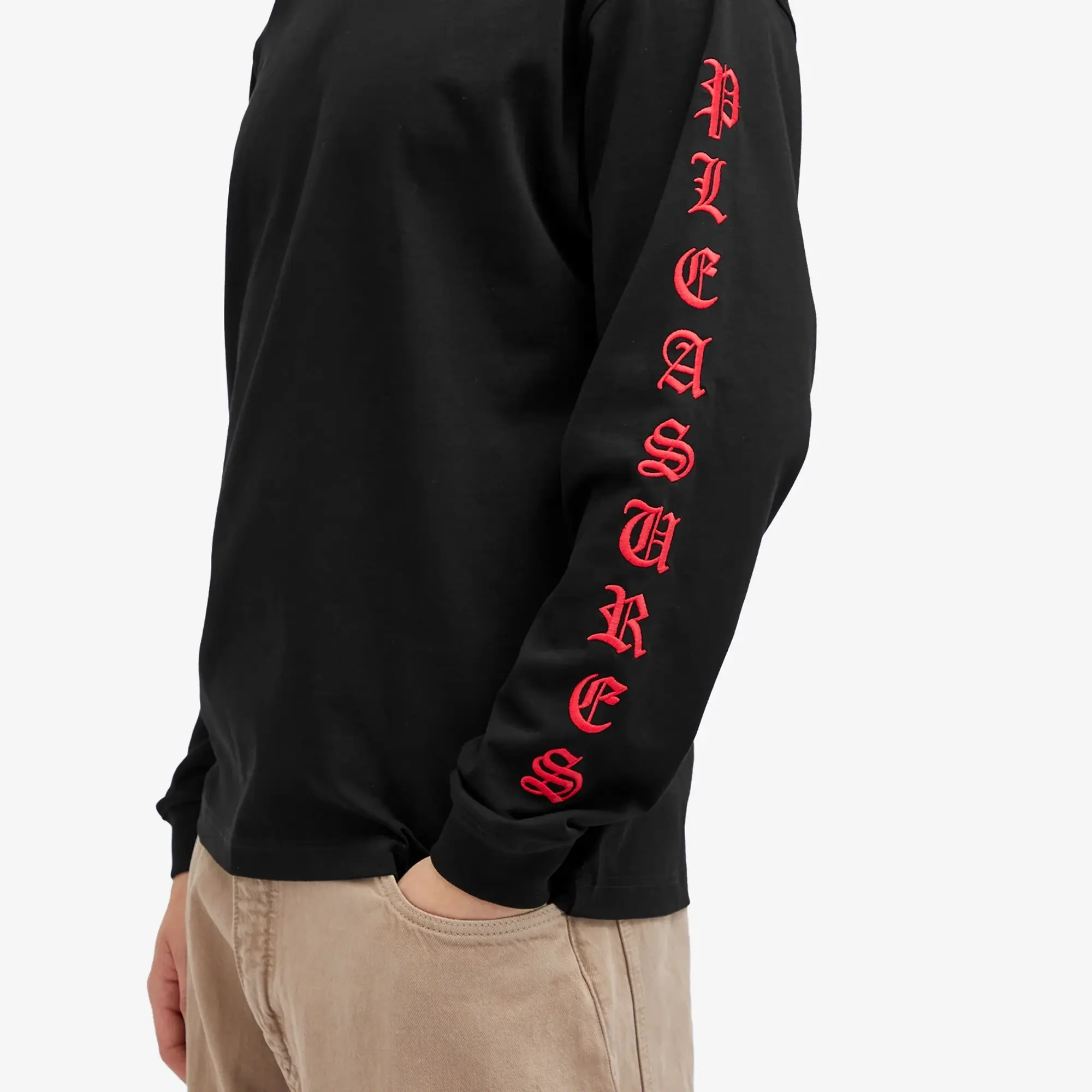Pleasures Men's OE Heavyweight Long Sleeve T-Shirt Black