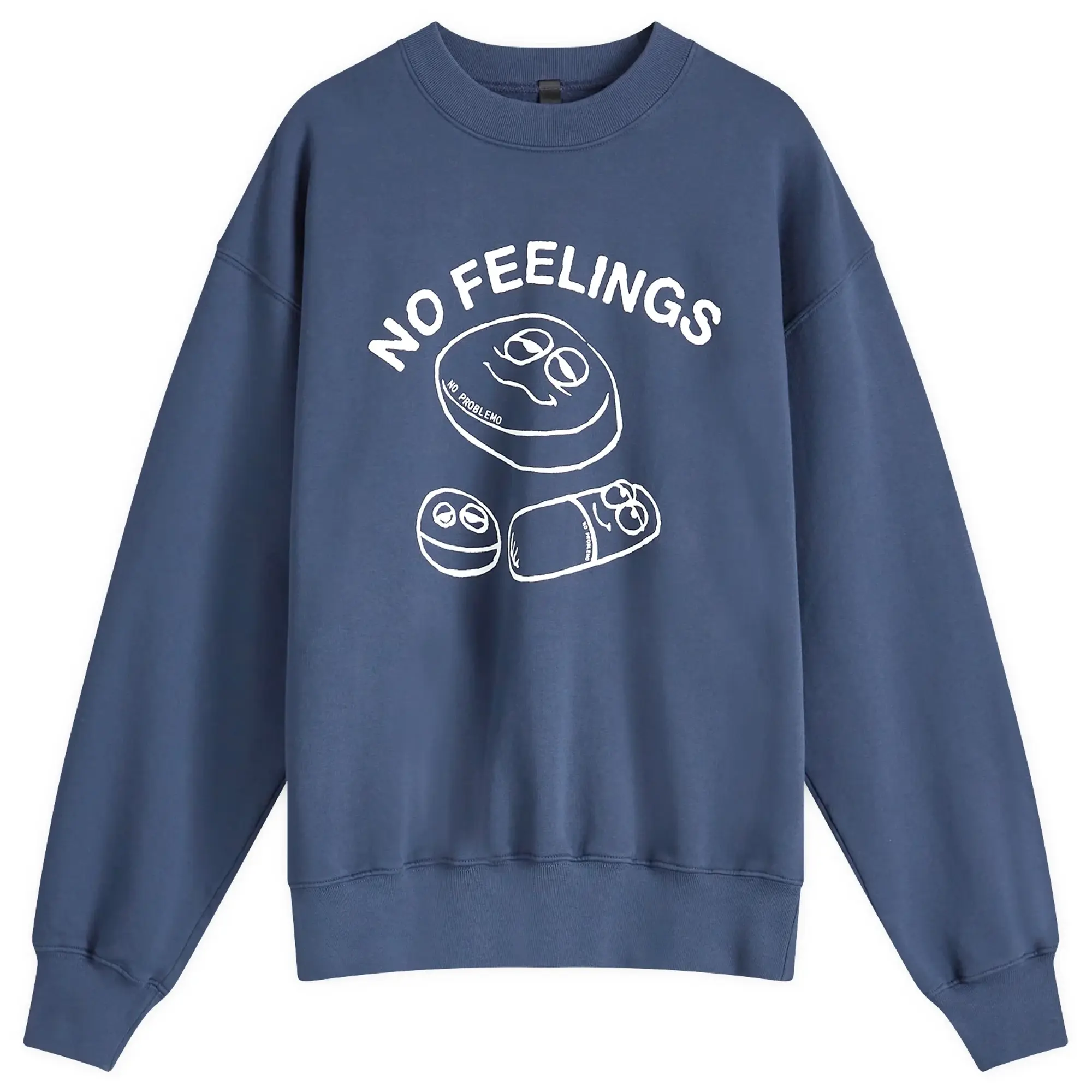 No Problemo Men's Hard Feelings Crew Sweatshirt Navy