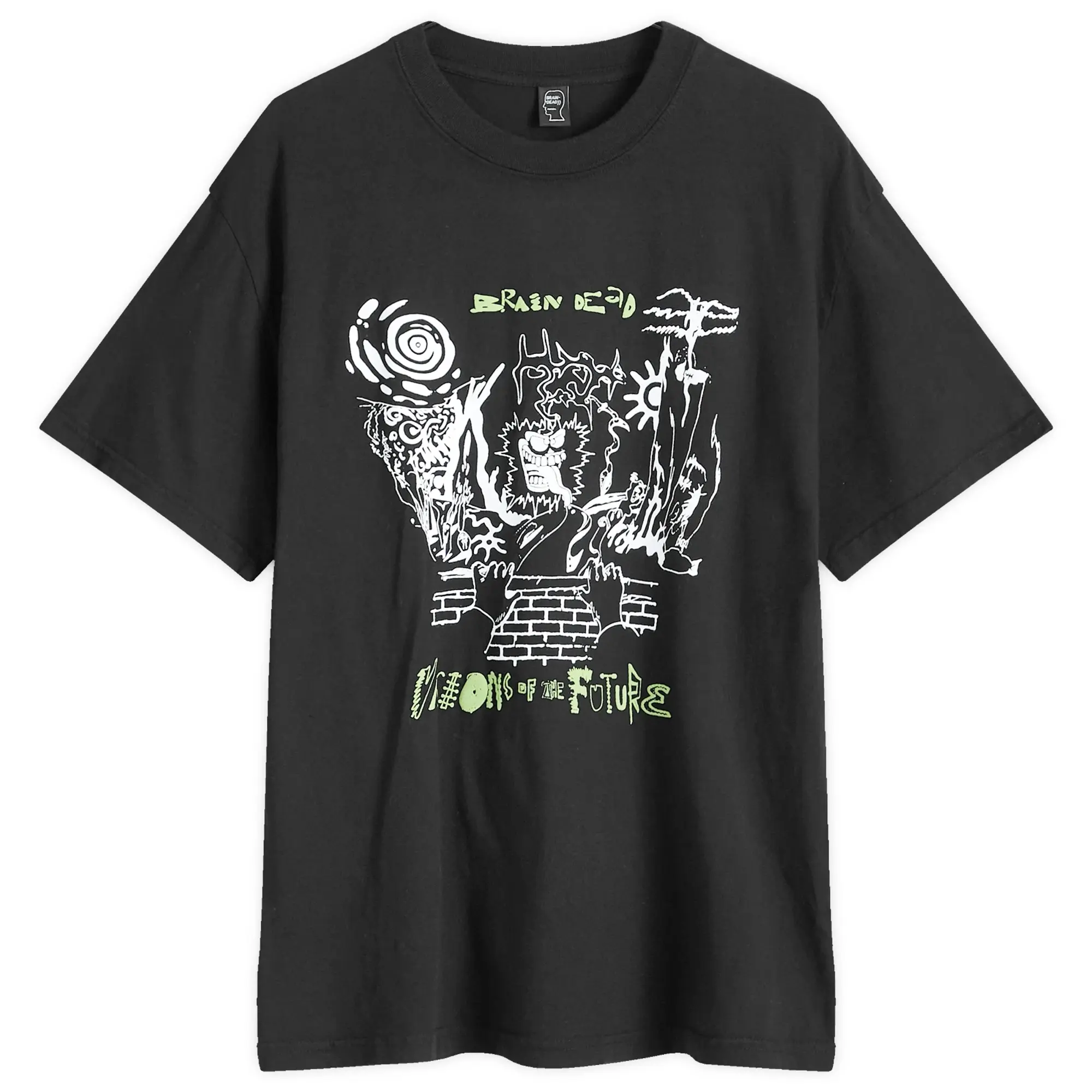 Brain Dead Men's Visions of the Future T-Shirt Black