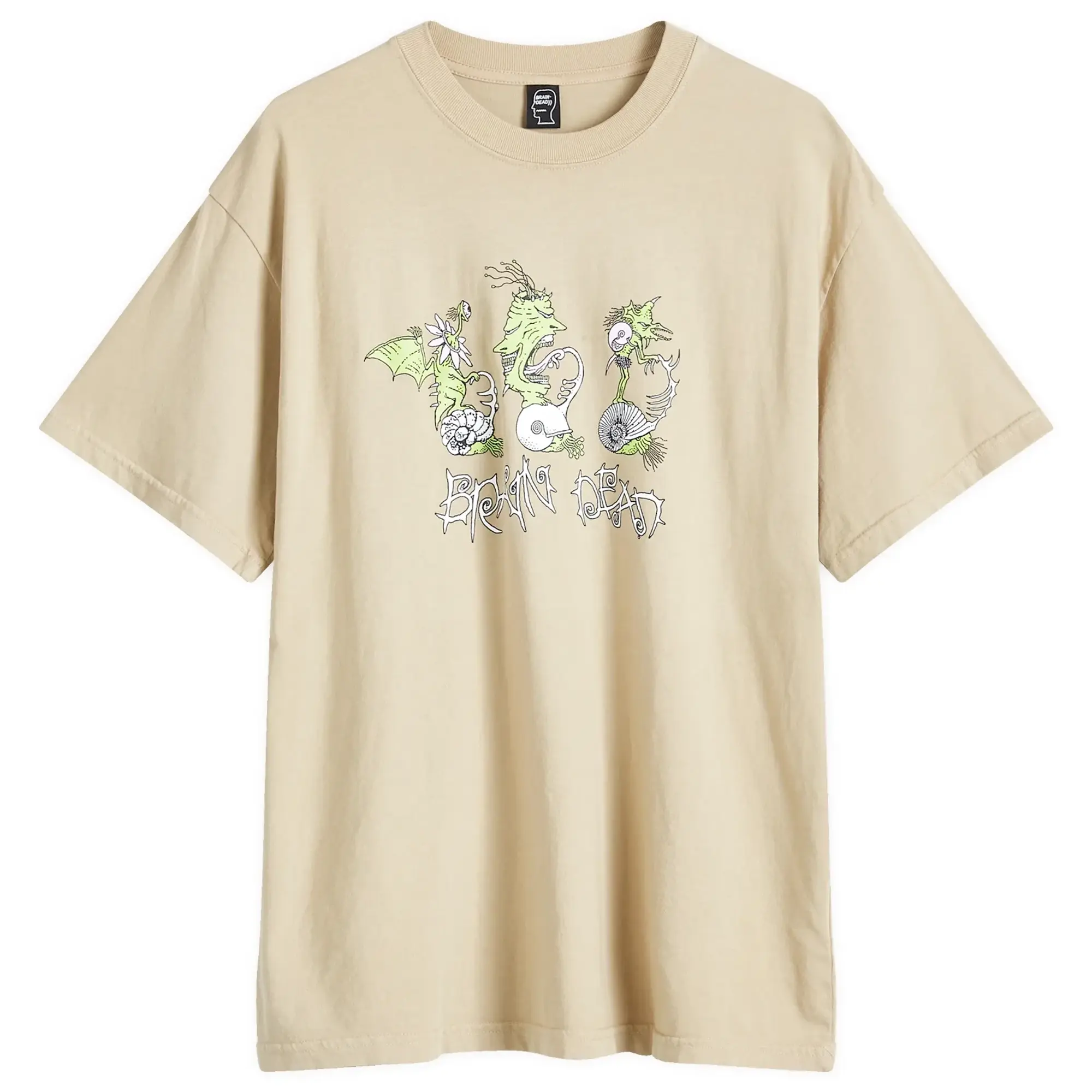 Brain Dead Men's Scooter Freaks T-Shirt Sand