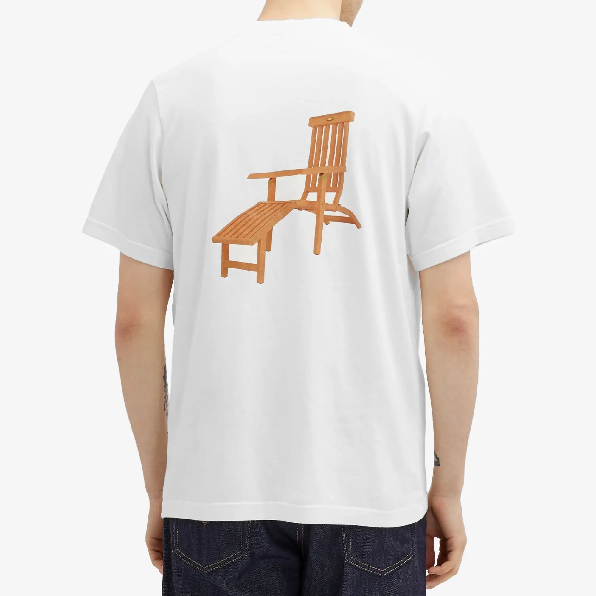 Bram's Fruit Men's Deck Chair T-Shirt White