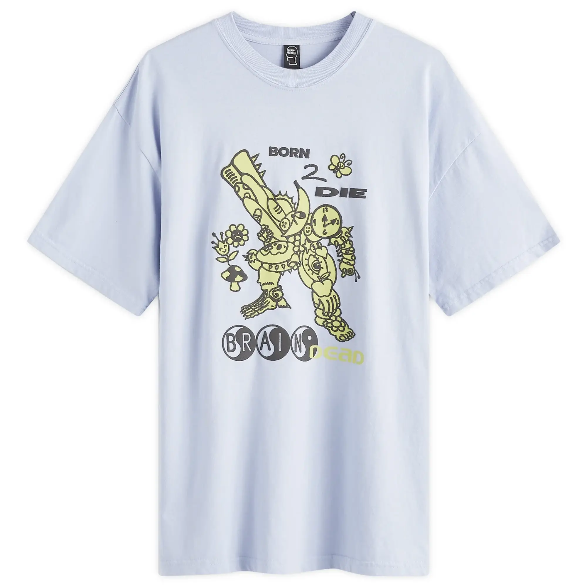Brain Dead Men's Born 2 Die T-Shirt Periwinkle