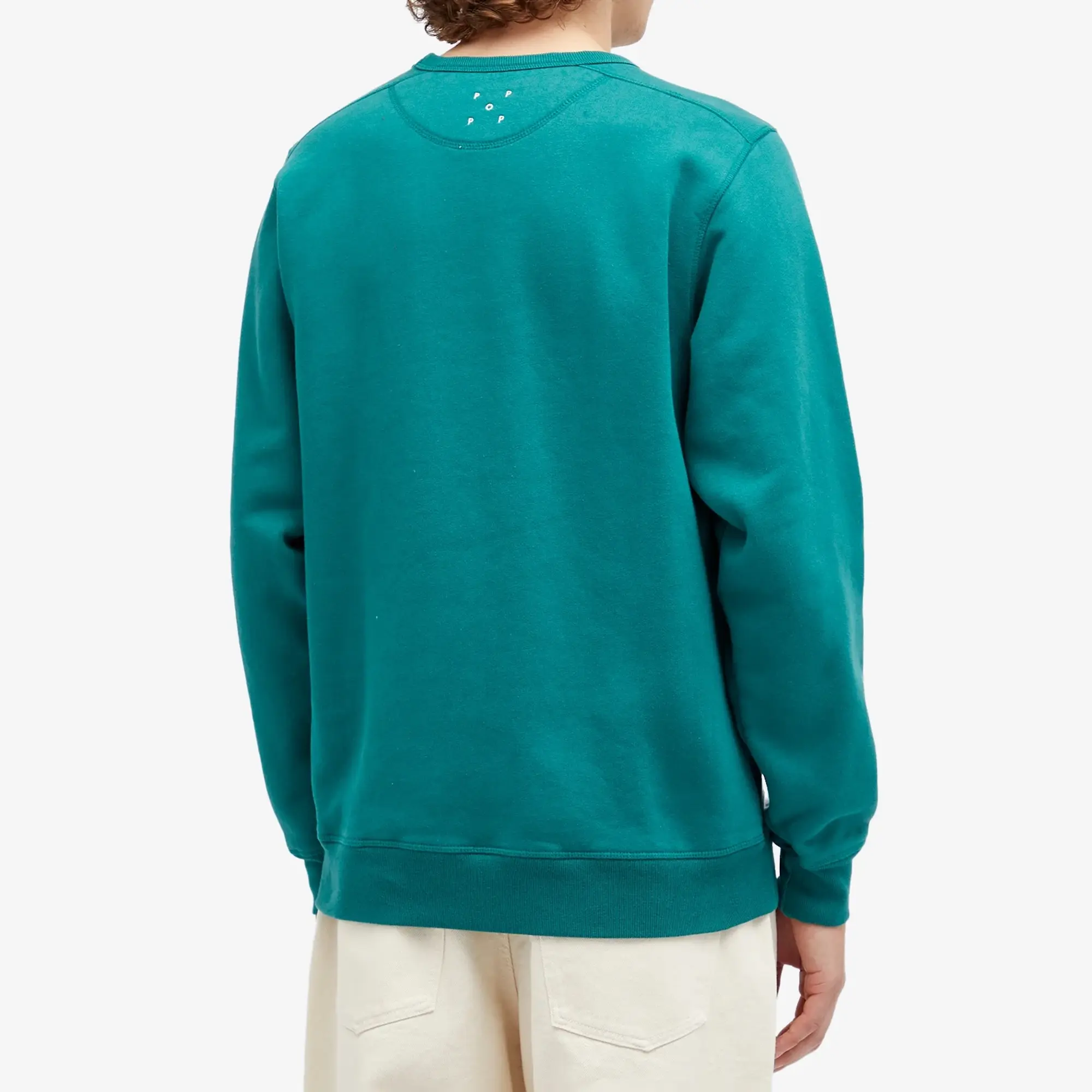 Pop Trading Company Men's Arch Logo Crew Sweat Bayberry