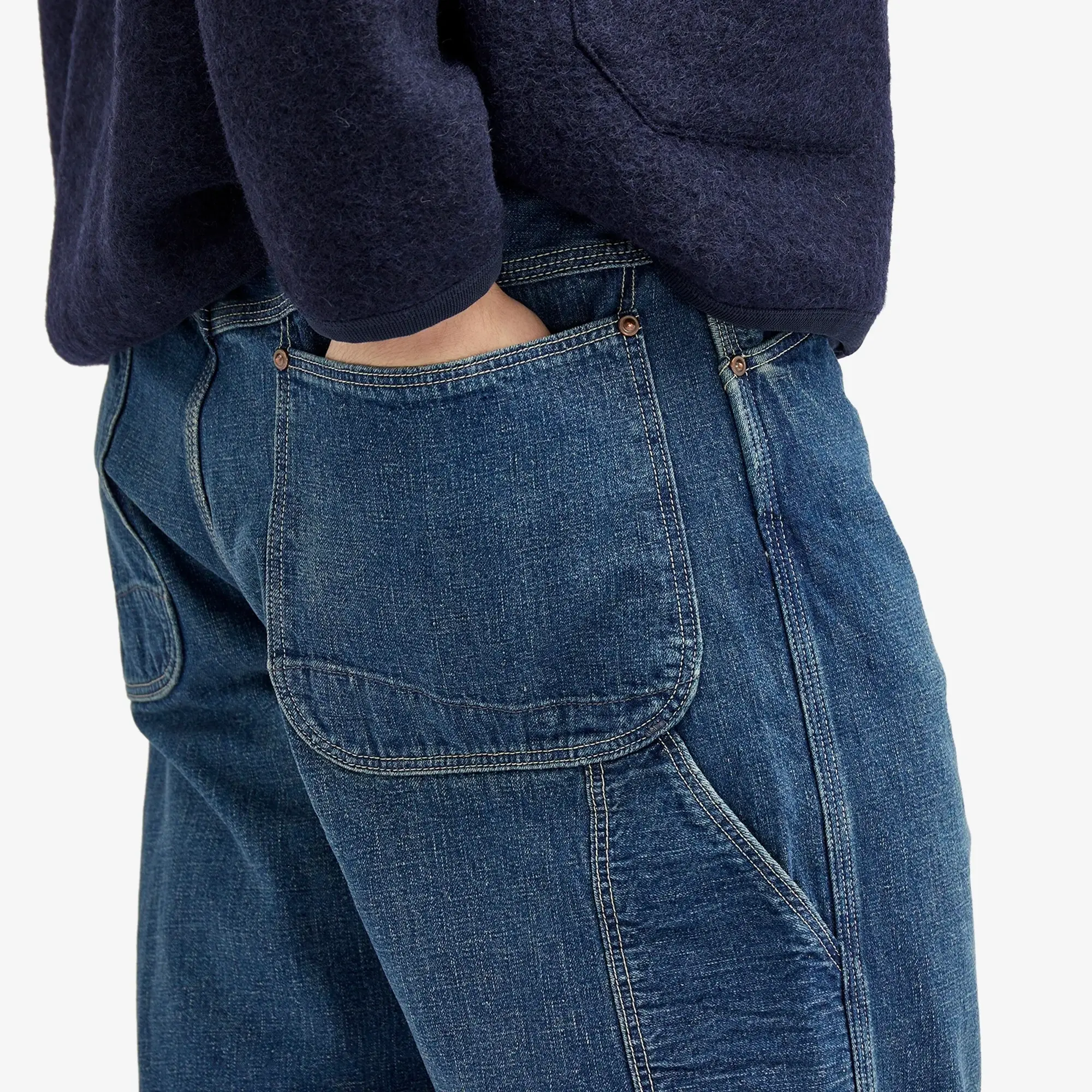 orSlow Men's Painter Pant Blue