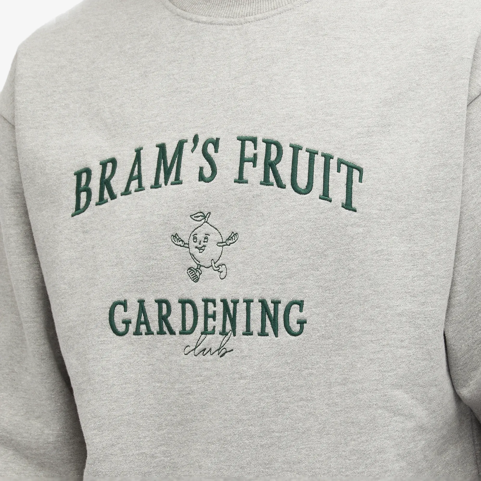 Bram's Fruit Men's Gardening Club Crew Sweatshirt Grey