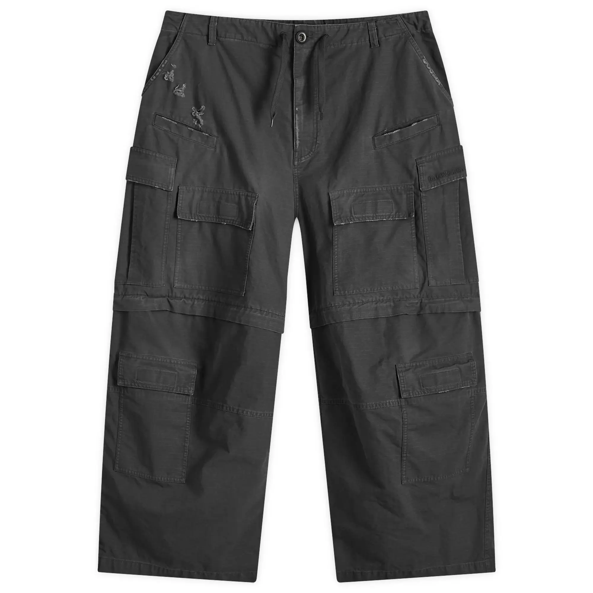 Balenciaga Men's Cargo Pants Black