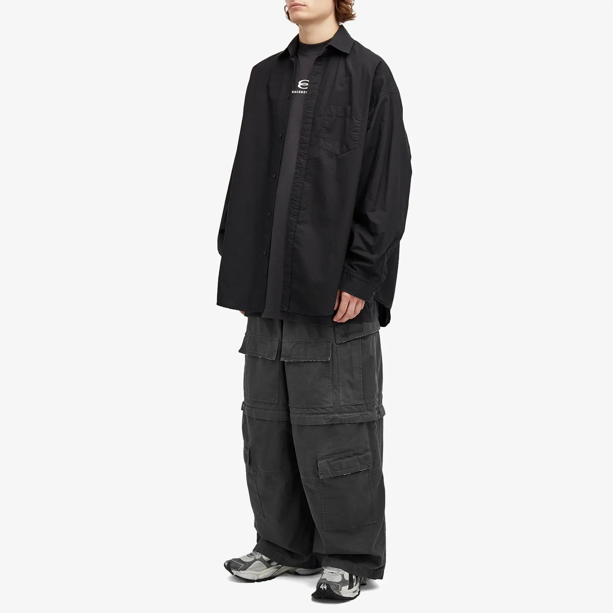 Balenciaga Men's Cargo Pants Black