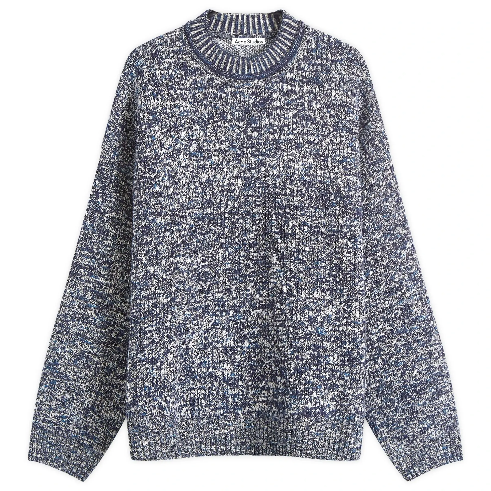 Acne Studios Men's Kwisted Heart Logo Jumper Blackbird Blue