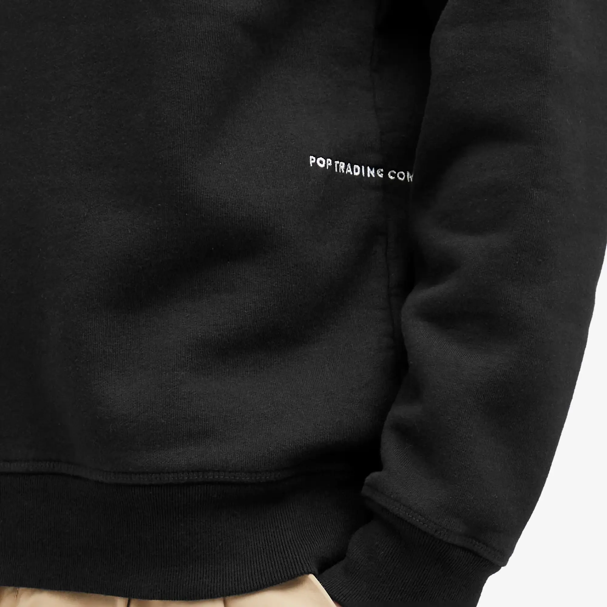 Pop Trading Company Men's x NOS Logo Crew Sweat Black/White