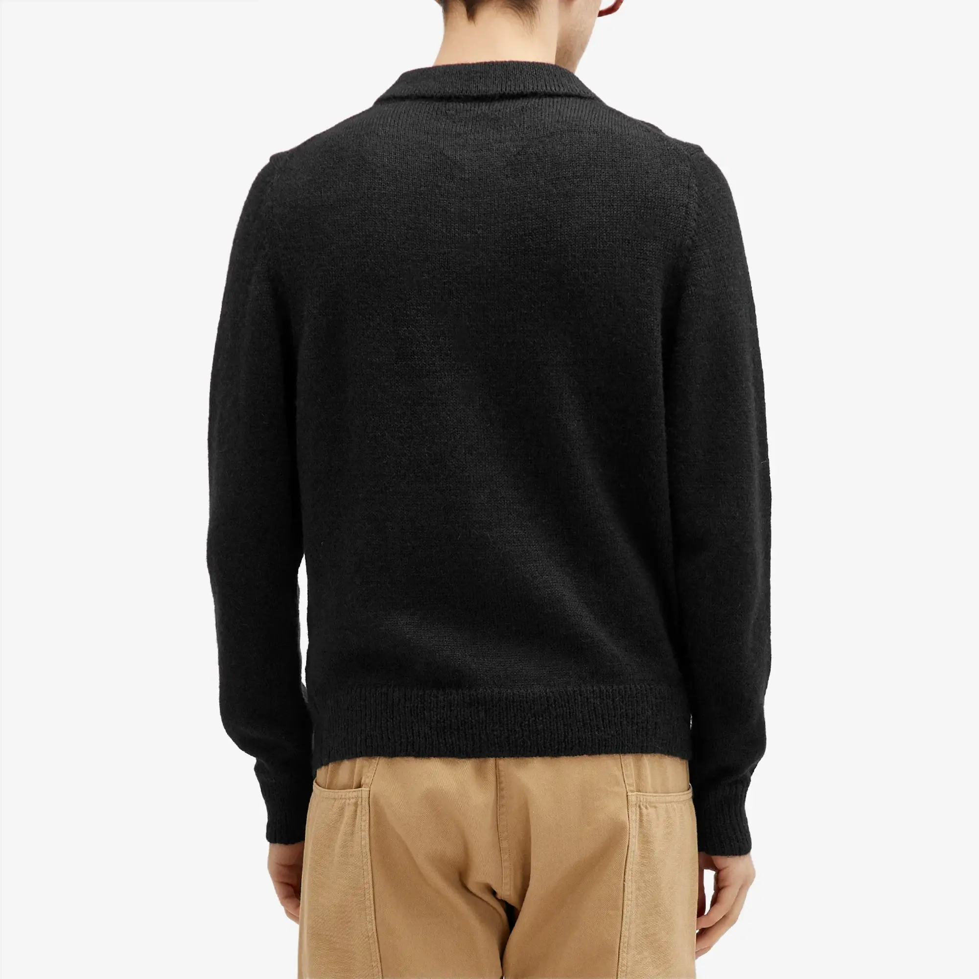 Bram's Fruit Men's Lemon Knit Polo Black