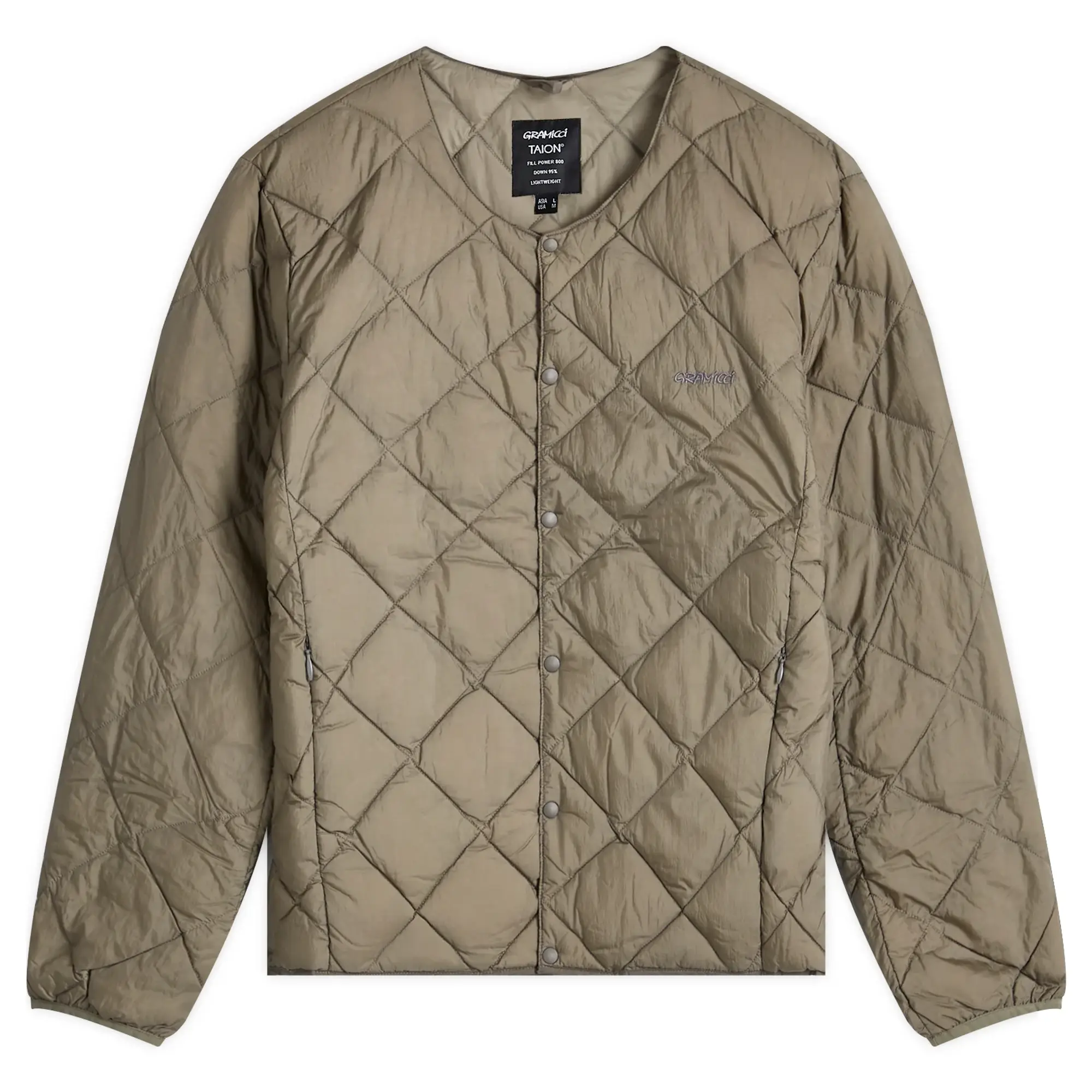 Gramicci Men's x Taion Inner Down Jacket Stone Grey